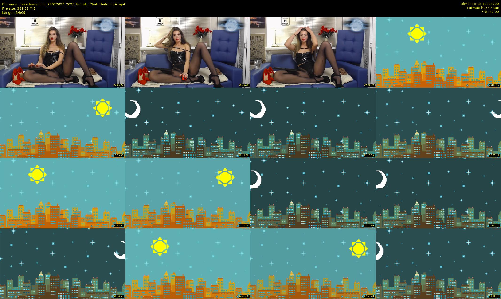 missclairdelune — 55 minute Chaturbate female cam show recording, 720p, Feb 27, 2020