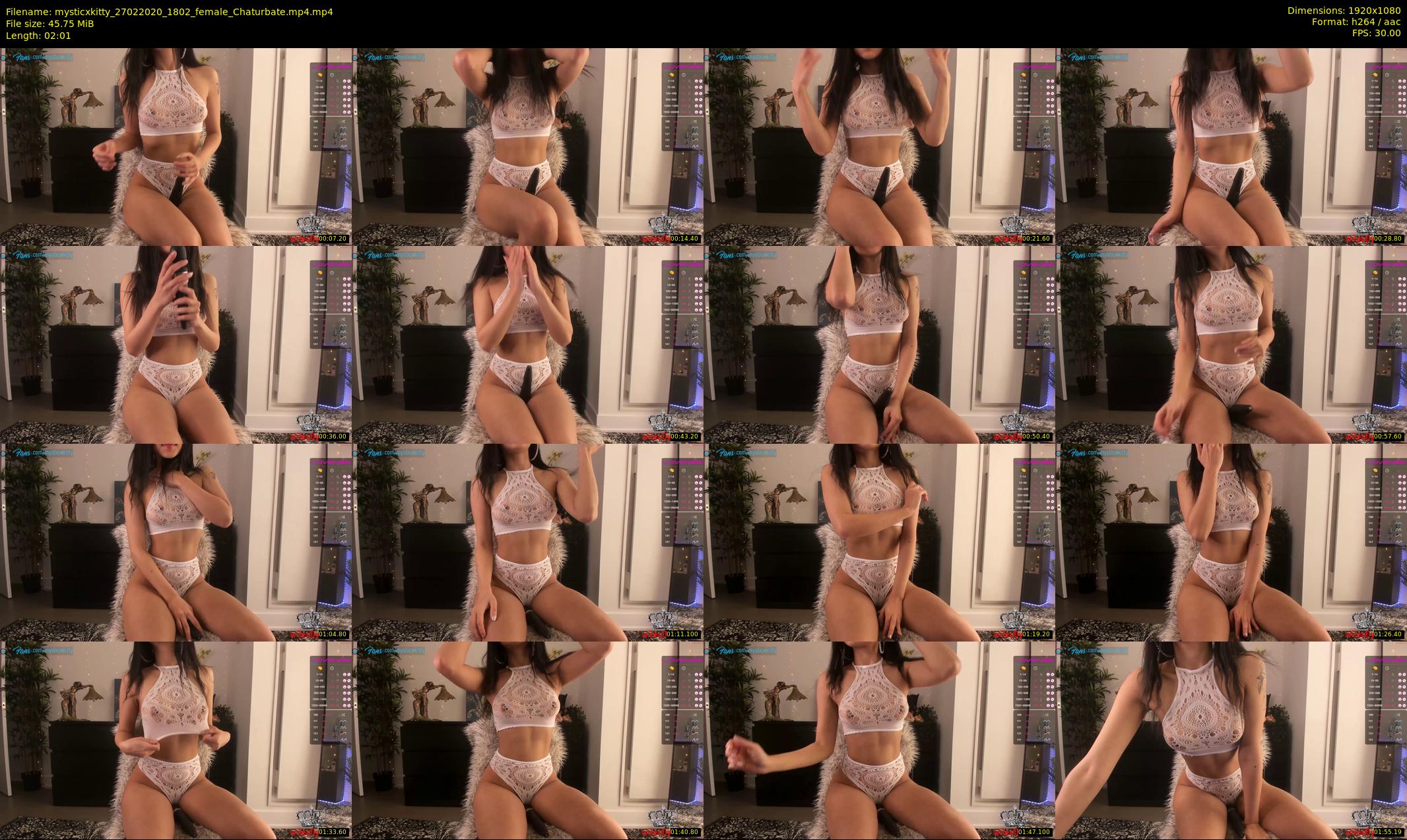 mysticxkitty — 3 minute Chaturbate female cam show recording, 1080p, Feb 27, 2020
