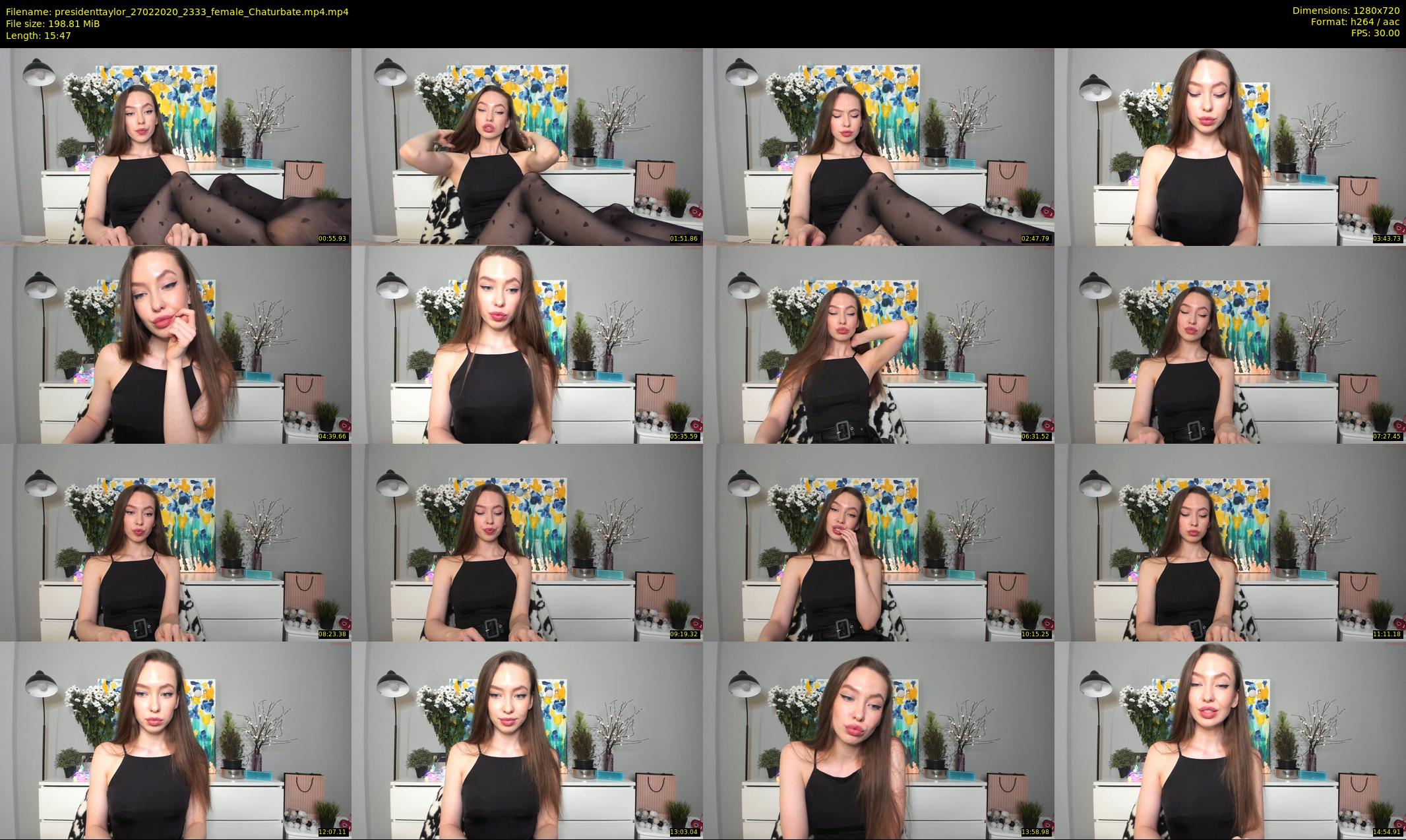 presidenttaylor — 16 minute Chaturbate female cam show recording, 720p, Feb 27, 2020