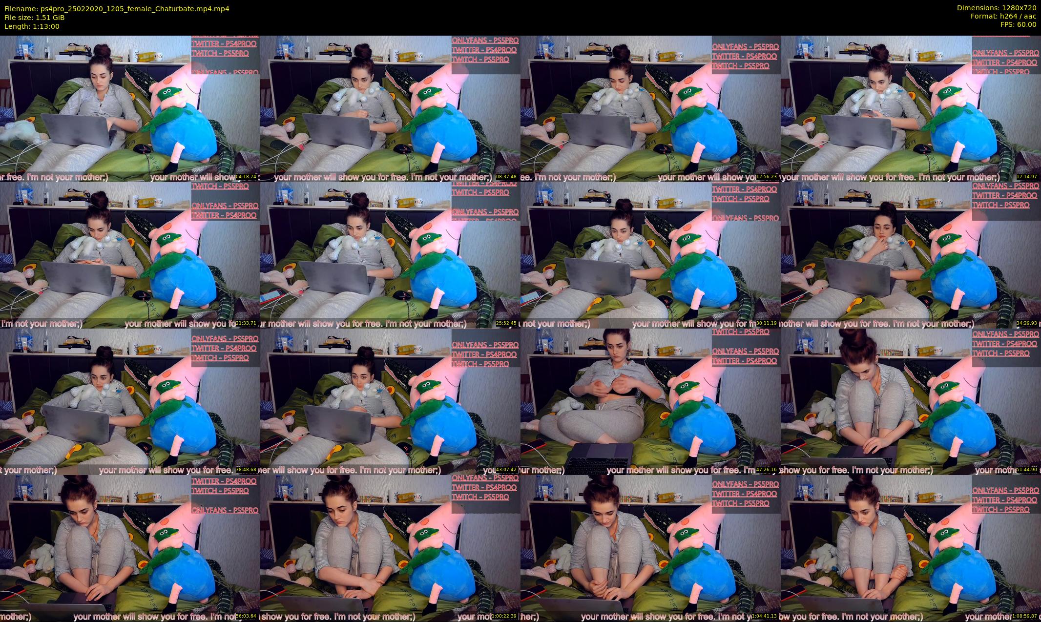 ps4pro — 73 minute Chaturbate female cam show recording, 720p, Feb 25, 2020
