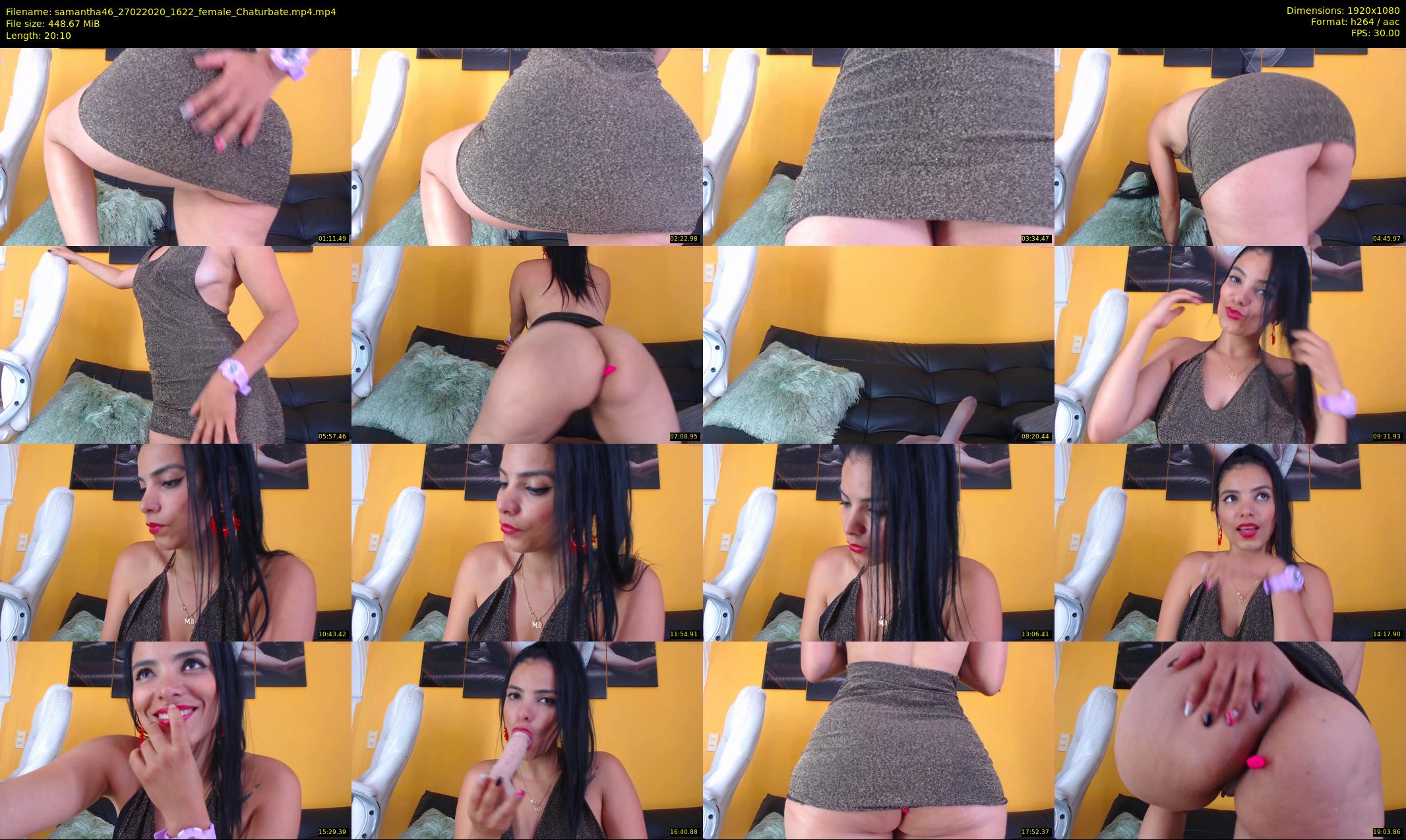 samantha46 — 21 minute Chaturbate female cam show recording, 1080p, Feb 27, 2020