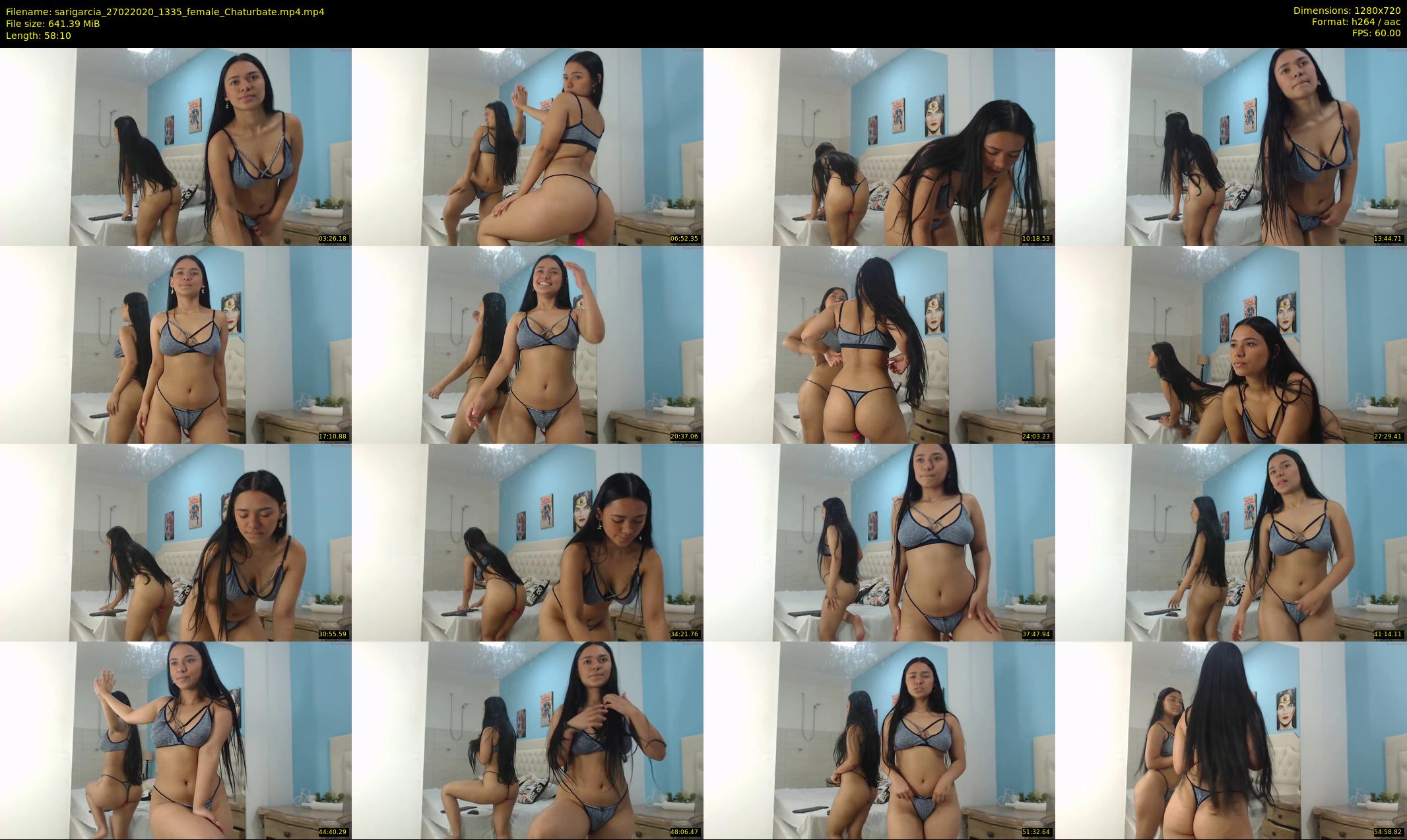 sarigarcia — 59 minute Chaturbate female cam show recording, 720p, Feb 27, 2020
