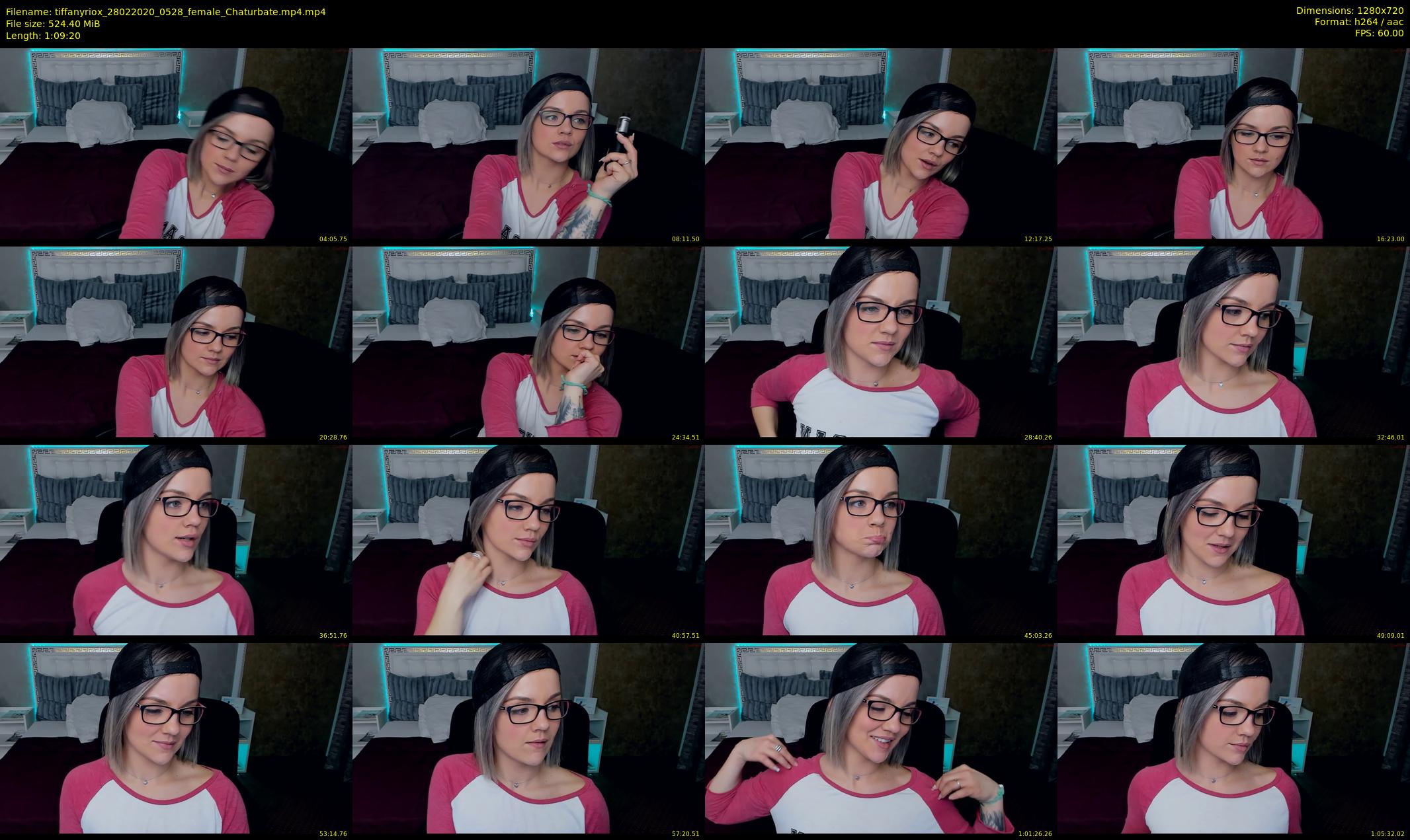 tiffanyriox — 70 minute Chaturbate female cam show recording, 720p, Feb 28, 2020