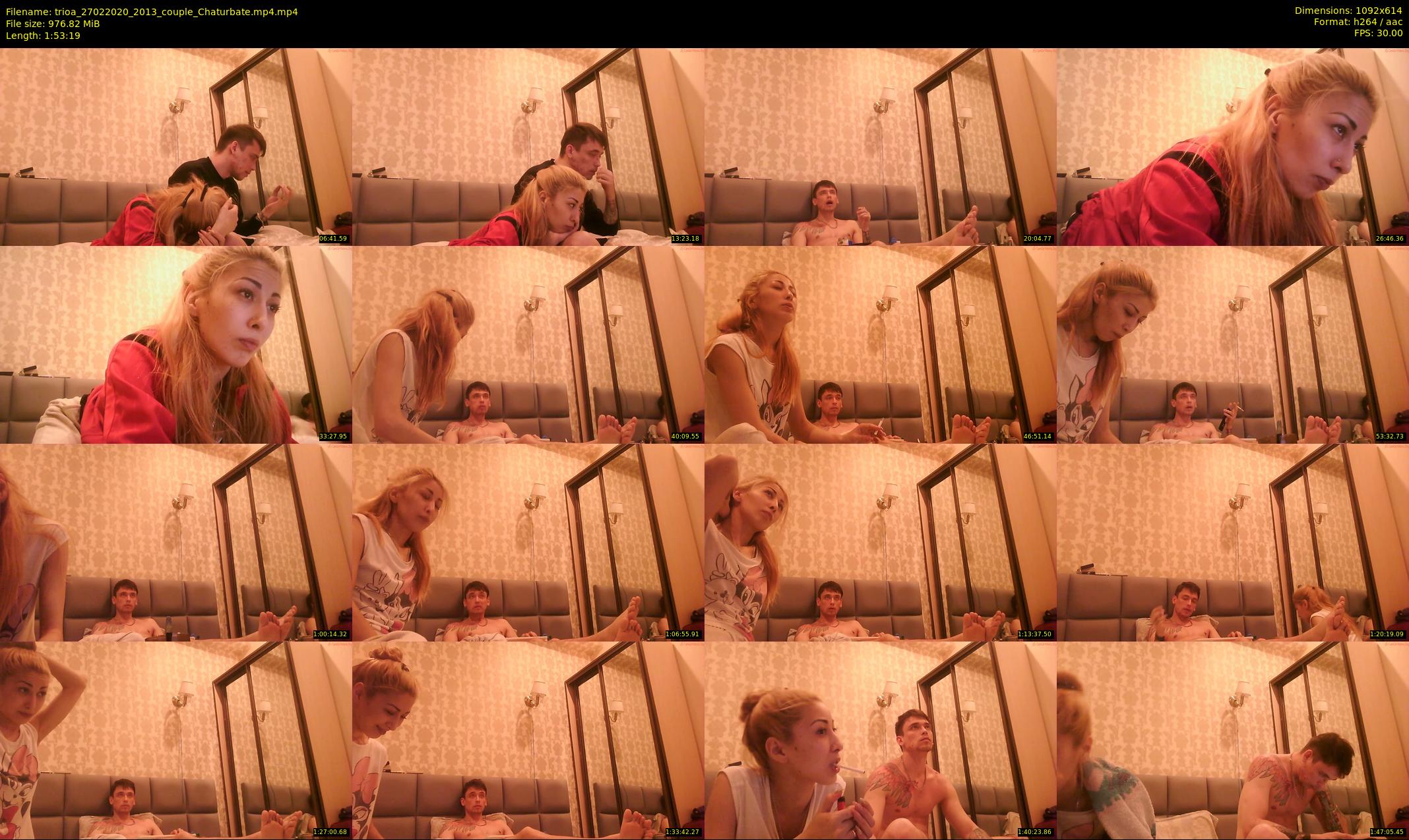 trioa — 114 minute Chaturbate couple cam show recording, 480p, Feb 27, 2020