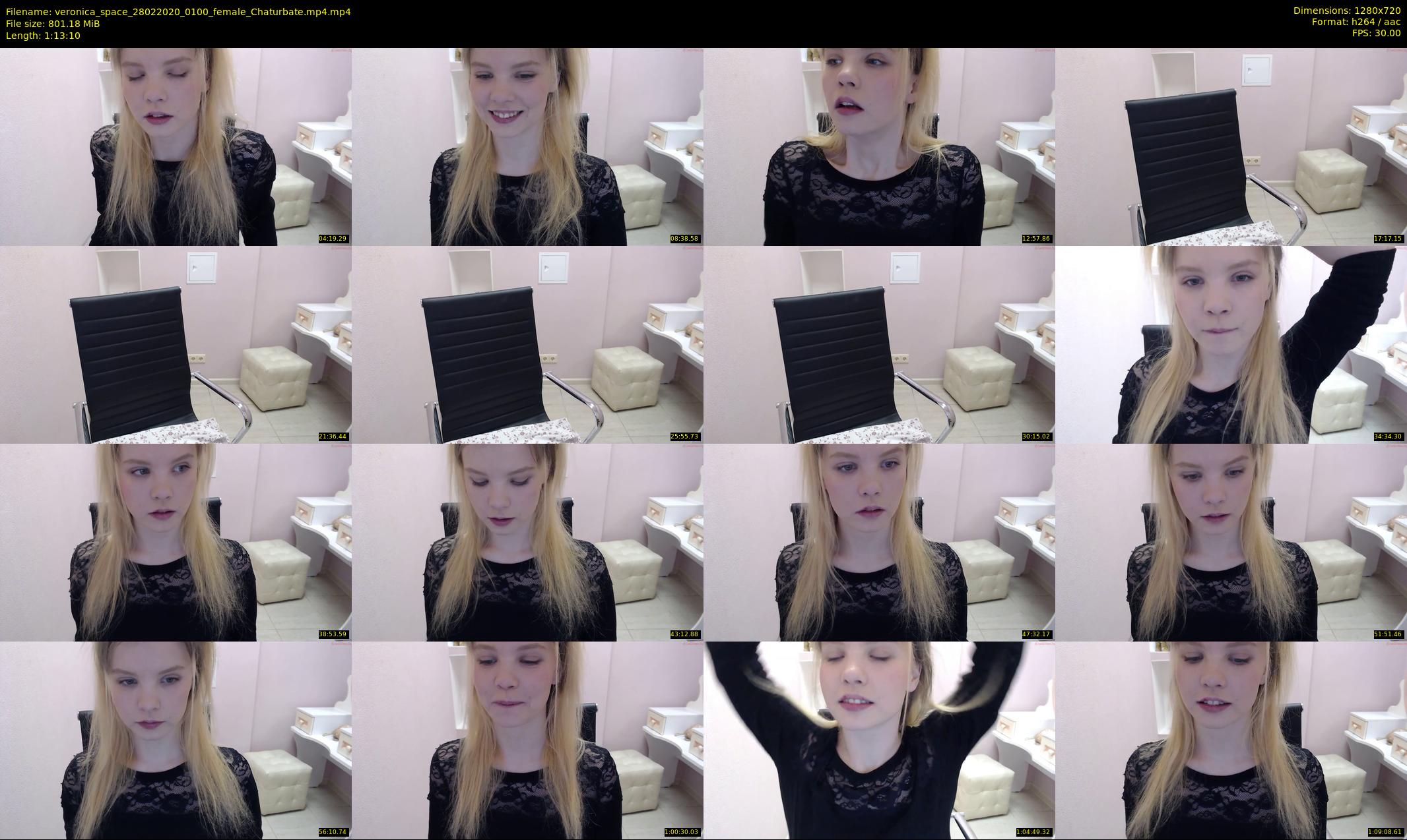 veronica_space — 74 minute Chaturbate female cam show recording, 720p, Feb 28, 2020