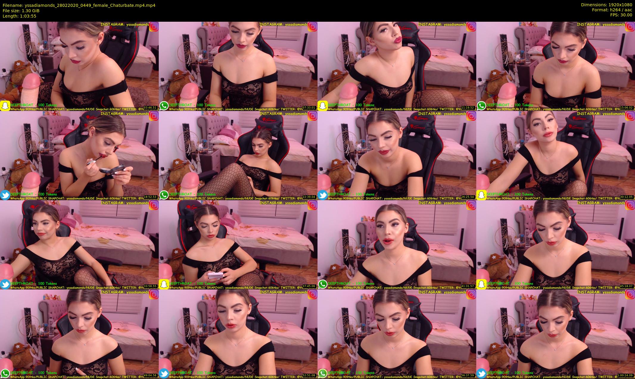 yssadiamonds — 64 minute Chaturbate female cam show recording, 1080p, Feb 28, 2020