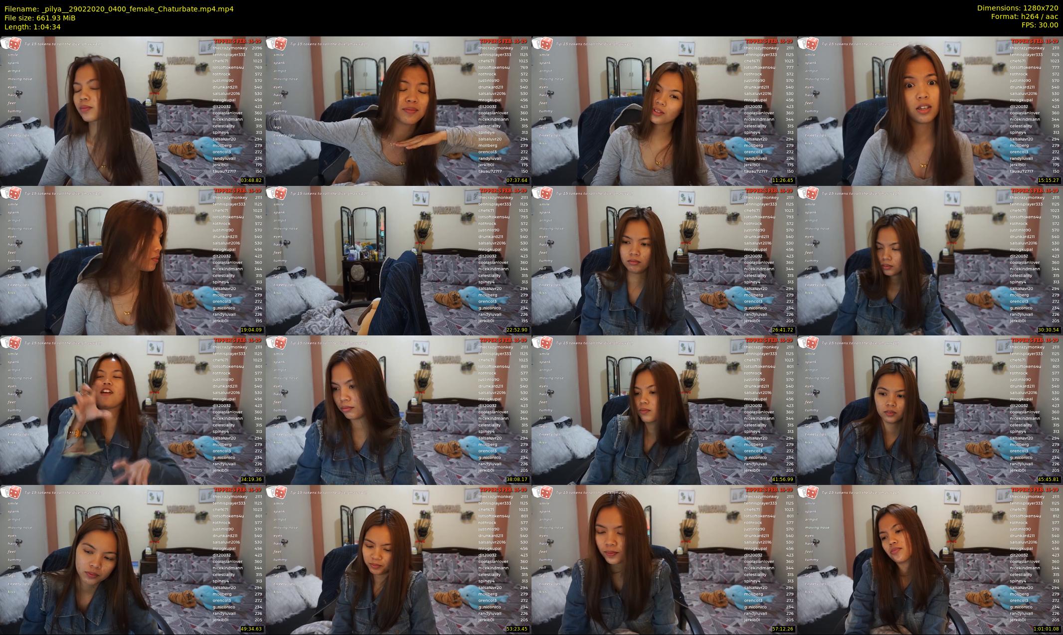 _pilya_ — 65 minute Chaturbate female cam show recording, 720p, Feb 29, 2020