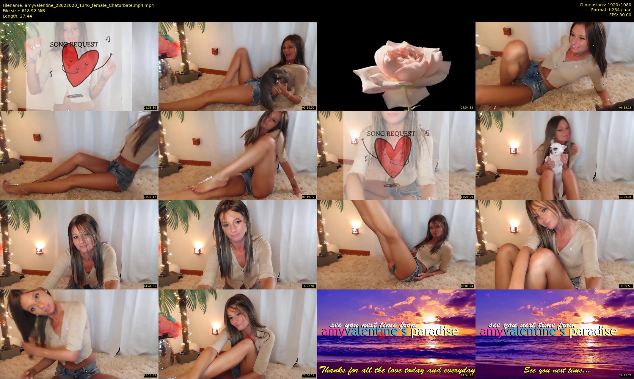 amyvalentine — 28 minute Chaturbate female cam show recording, 1080p, Feb 28, 2020
