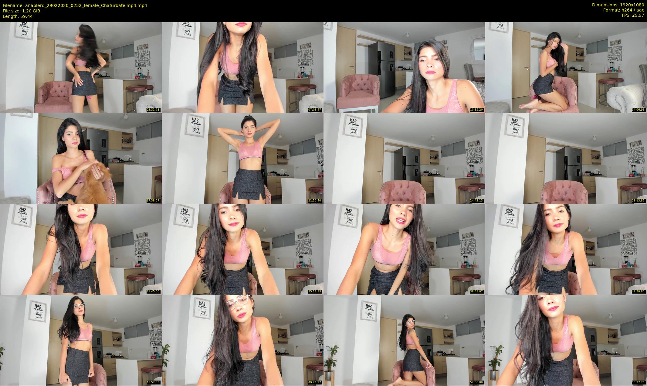 anablerd — 60 minute Chaturbate female cam show recording, 1080p, Feb 29, 2020
