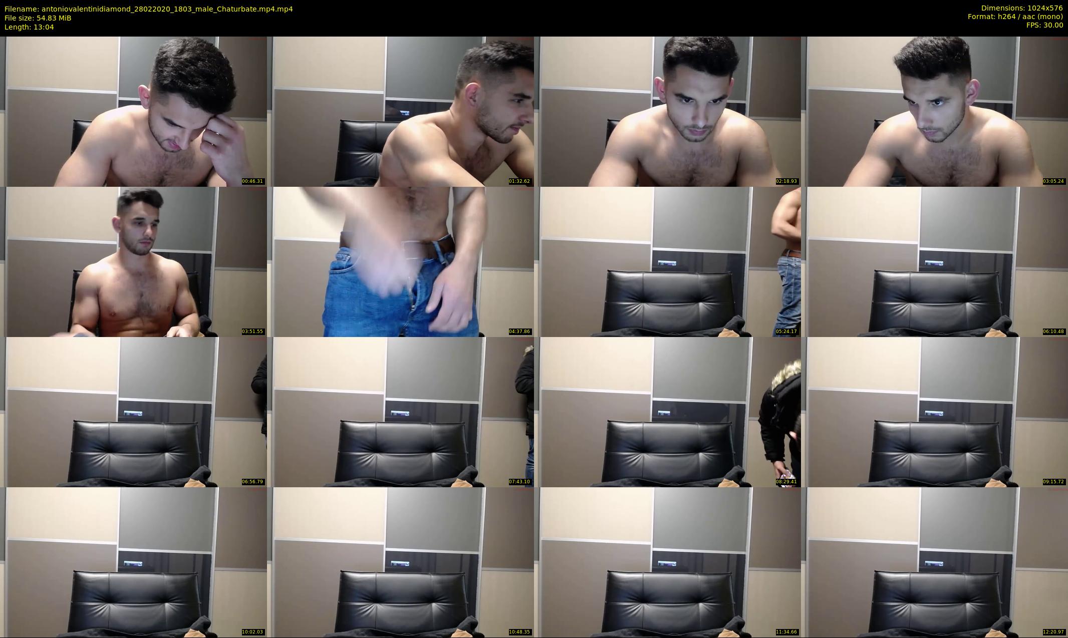 antoniovalentinidiamond — 14 minute Chaturbate male cam show recording, 480p, Feb 28, 2020