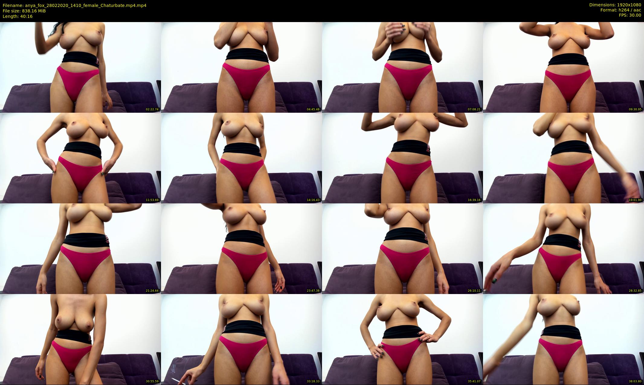anya_fox — 41 minute Chaturbate female cam show recording, 1080p, Feb 28, 2020