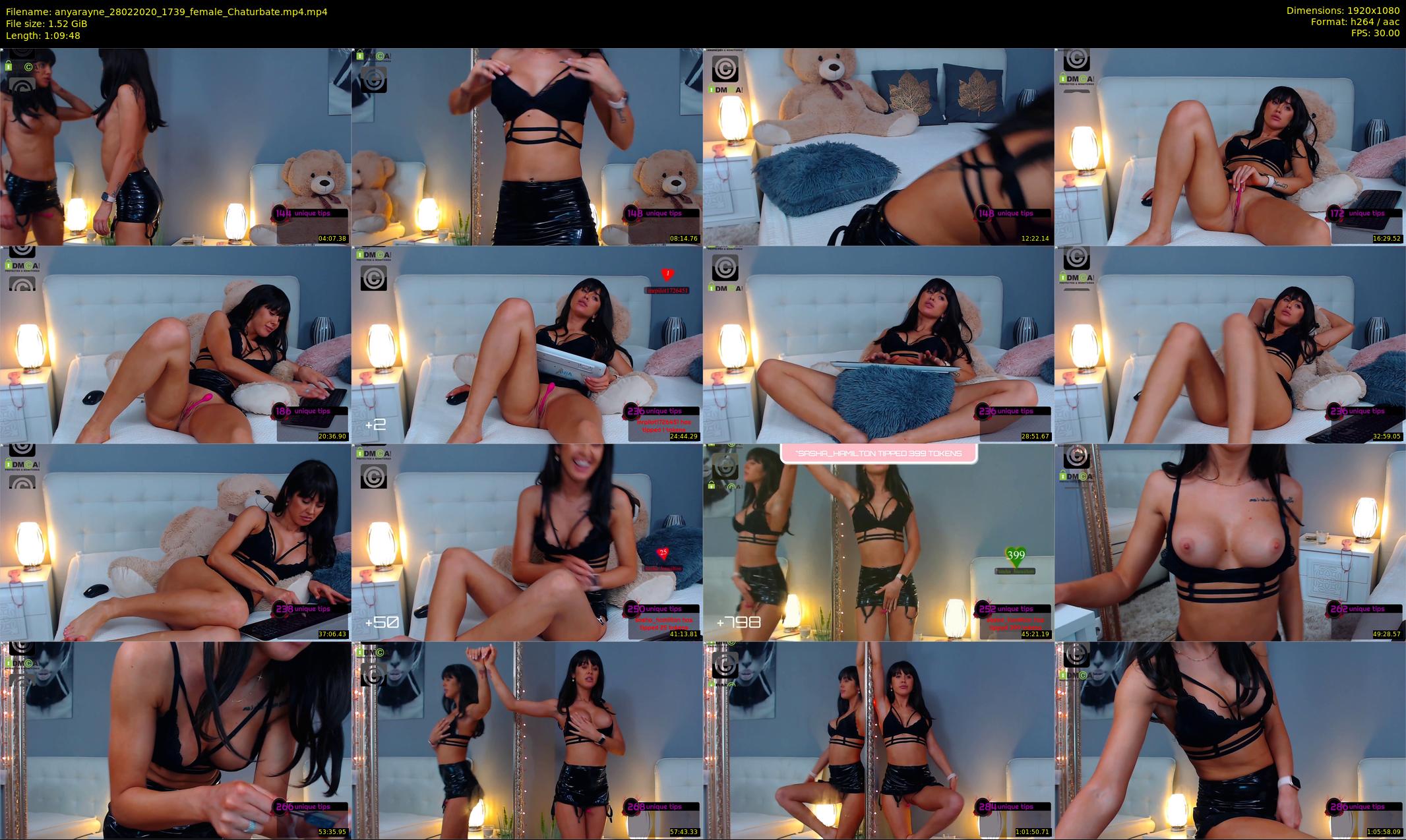 anyarayne — 70 minute Chaturbate female cam show recording, 1080p, Feb 28, 2020
