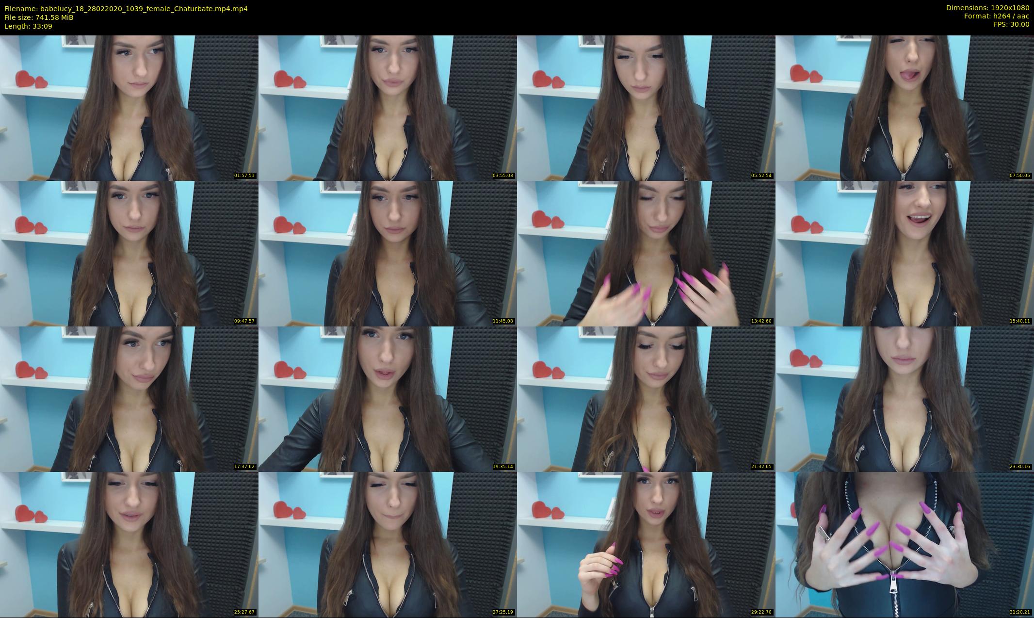 babelucy_18 — 34 minute Chaturbate female cam show recording, 1080p, Feb 28, 2020