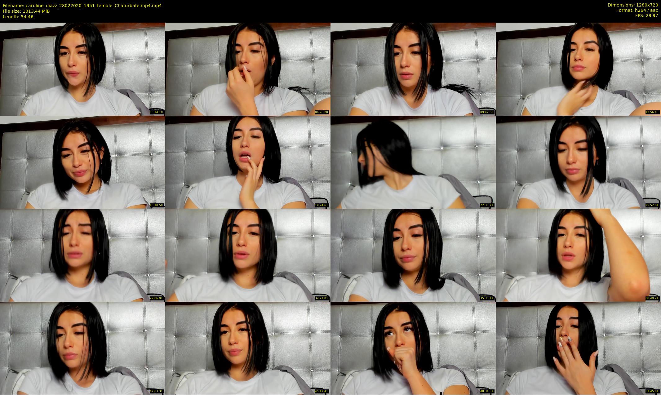 caroline_diazz — 55 minute Chaturbate female cam show recording, 720p, Feb 28, 2020