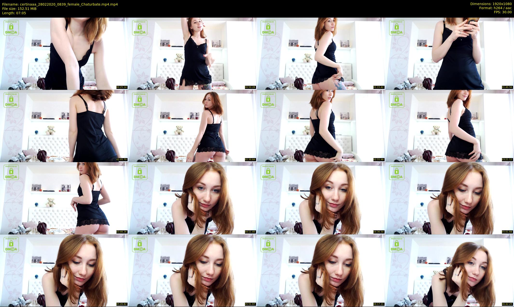certinaaa — 8 minute Chaturbate female cam show recording, 1080p, Feb 28, 2020