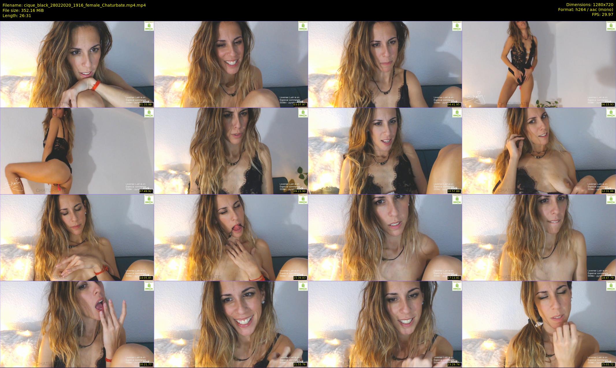 cique_black — 27 minute Chaturbate female cam show recording, 720p, Feb 28, 2020