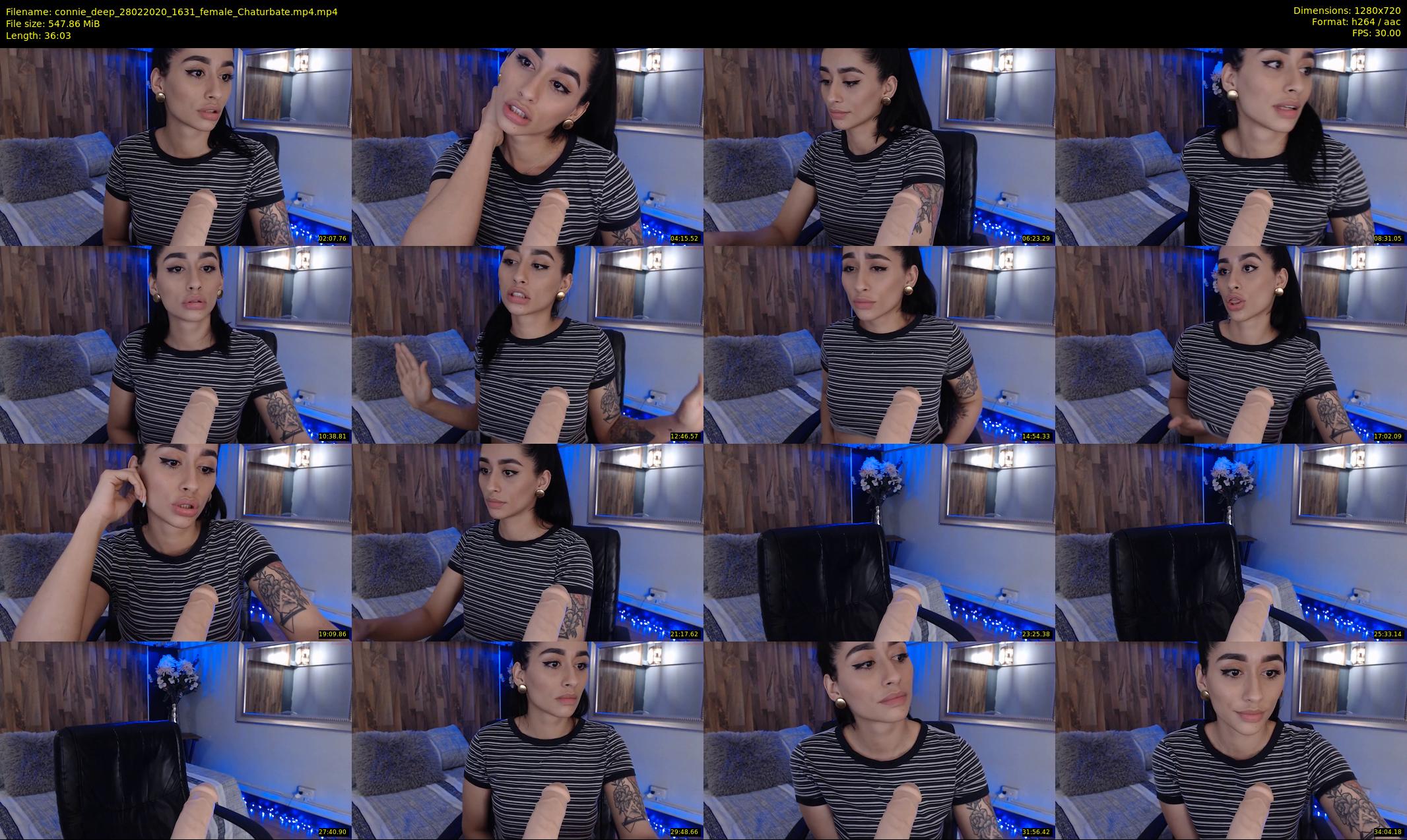 connie_deep — 37 minute Chaturbate female cam show recording, 720p, Feb 28, 2020