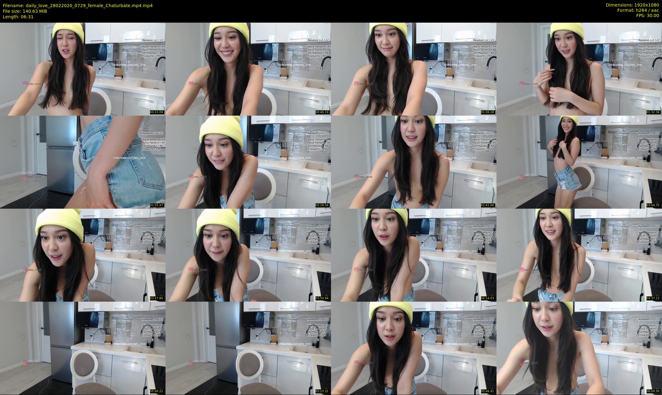 daily_love — 7 minute Chaturbate female cam show recording, 1080p, Feb 28, 2020