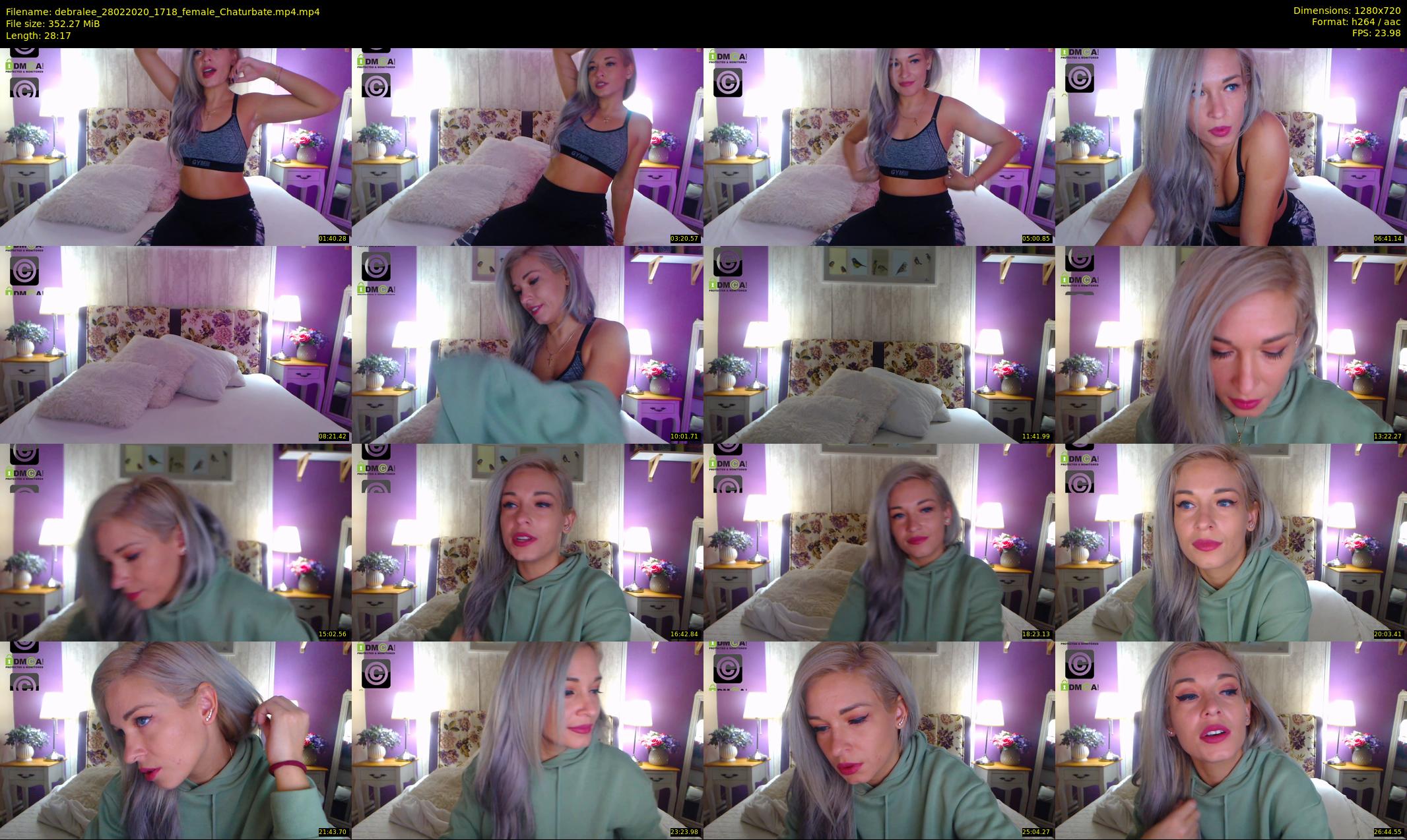 debralee — 29 minute Chaturbate female cam show recording, 720p, Feb 28, 2020