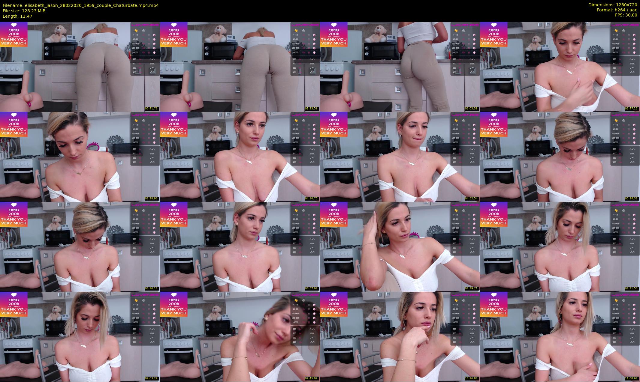 elisabeth_jason — 12 minute Chaturbate couple cam show recording, 720p, Feb 28, 2020