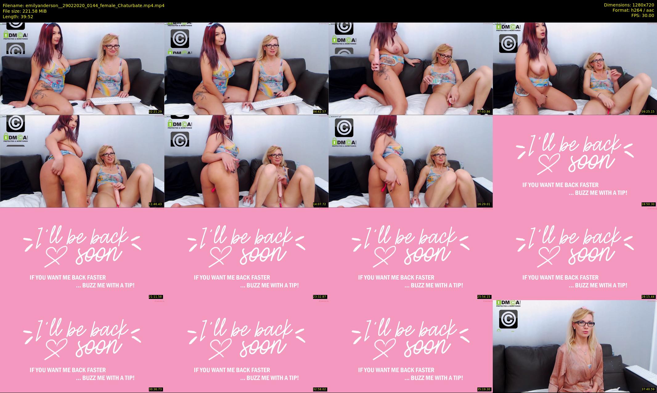 emilyanderson_ — 40 minute Chaturbate female cam show recording, 720p, Feb 29, 2020