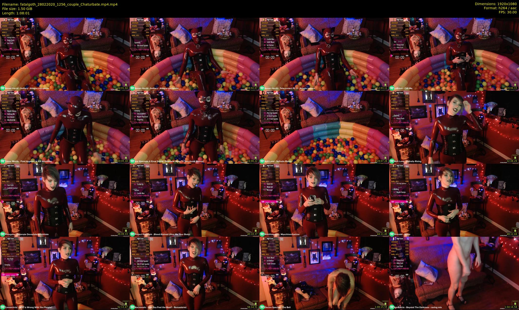 fatalgoth — 69 minute Chaturbate couple cam show recording, 1080p, Feb 28, 2020