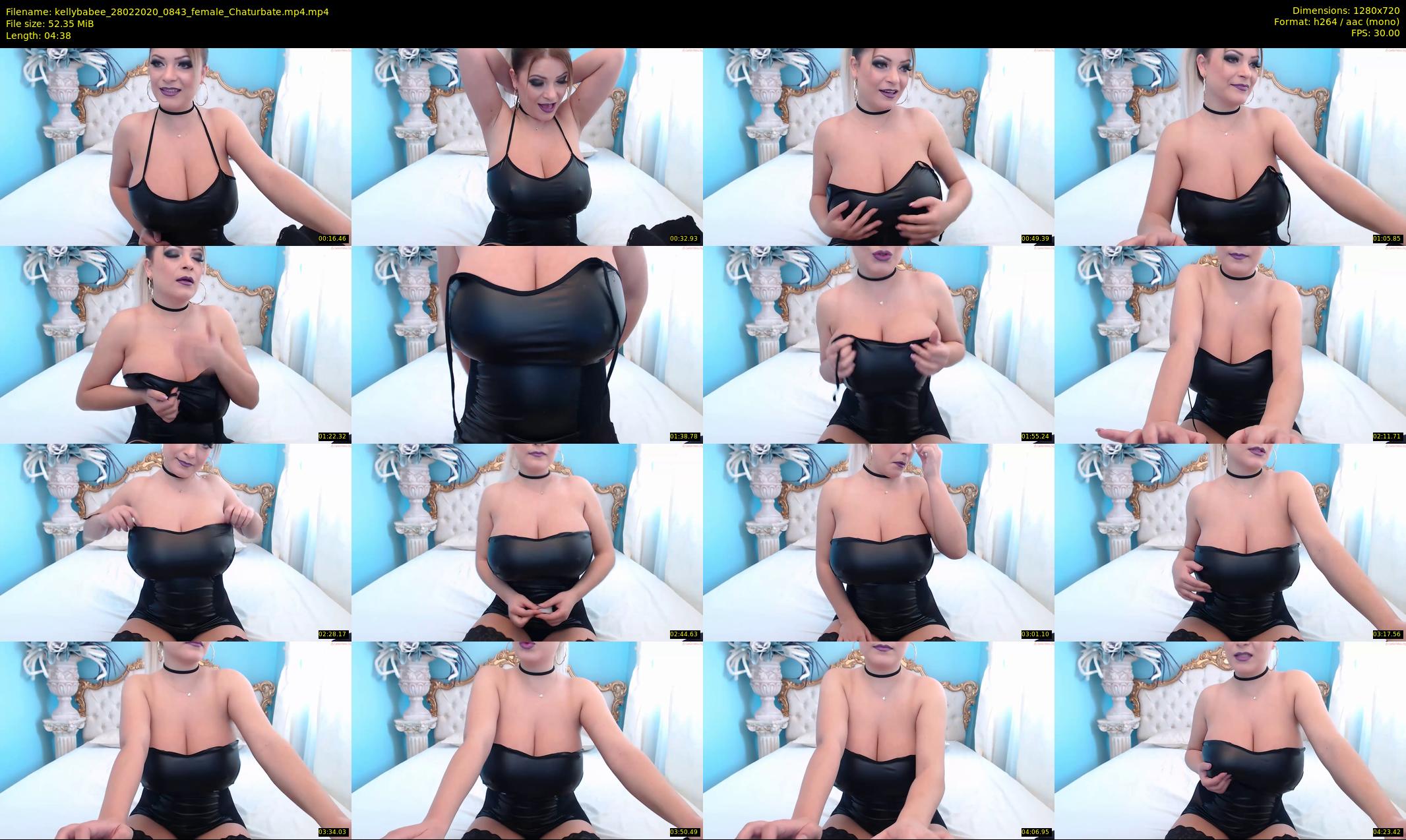 kellybabee — 5 minute Chaturbate female cam show recording, 720p, Feb 28, 2020