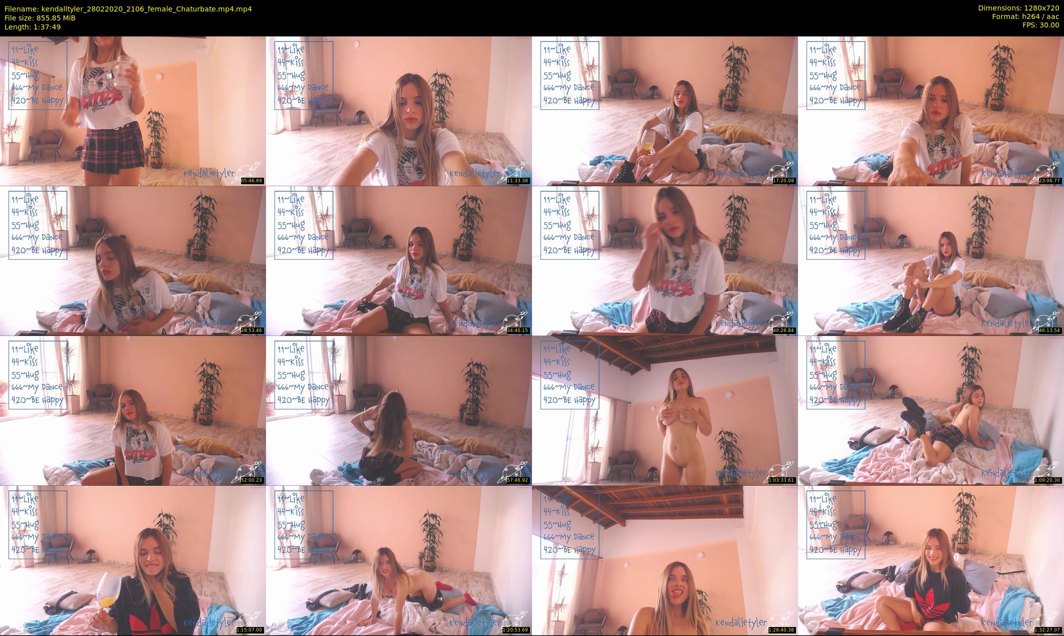 kendalltyler — 98 minute Chaturbate female cam show recording, 720p, Feb 28, 2020