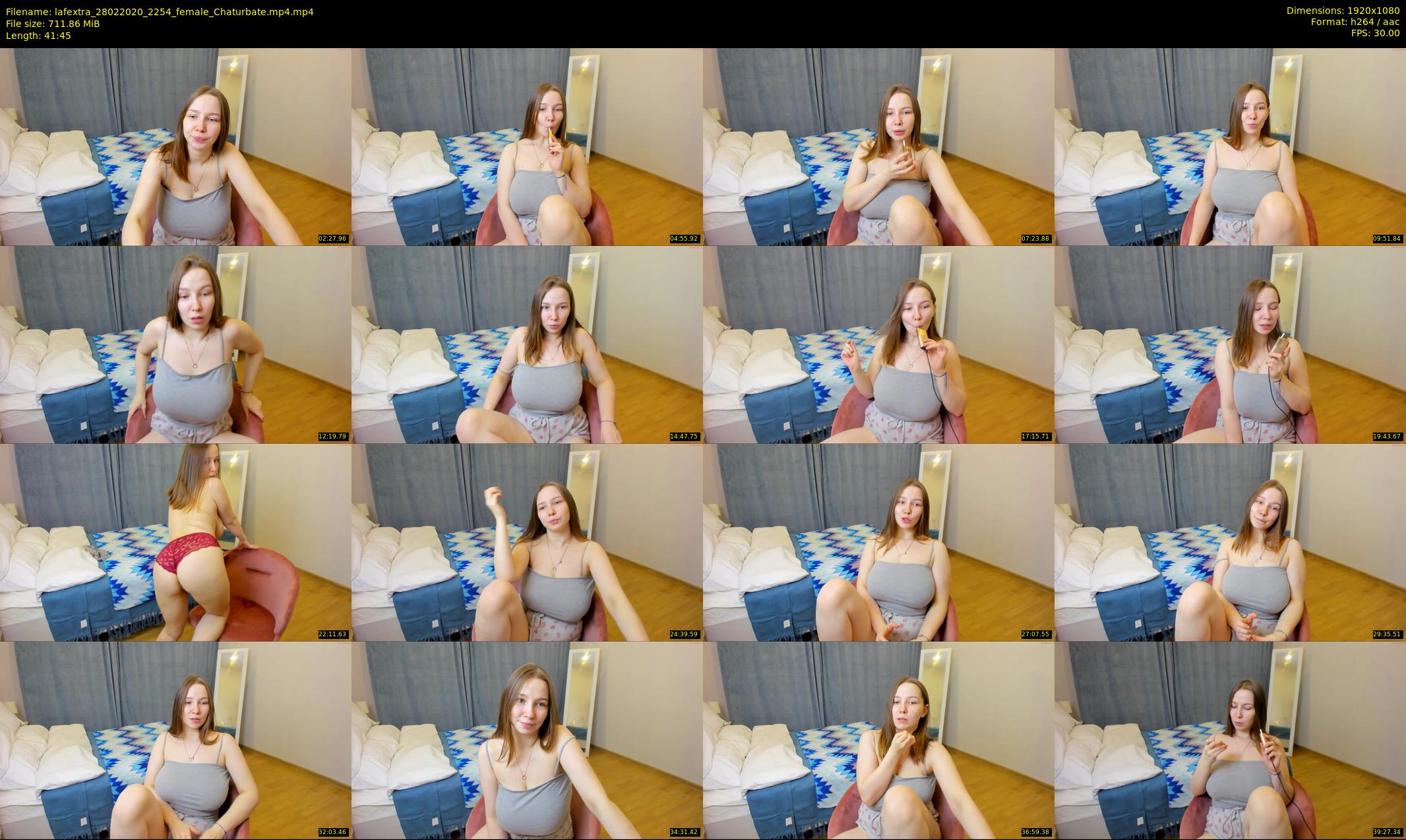 lafextra — 42 minute Chaturbate female cam show recording, 1080p, Feb 28, 2020