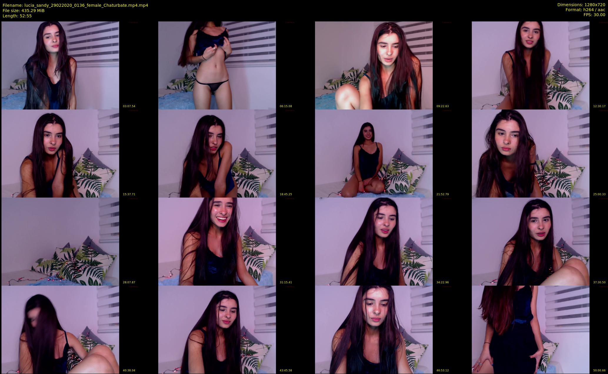 lucia_sandy — 53 minute Chaturbate female cam show recording, 720p, Feb 29, 2020