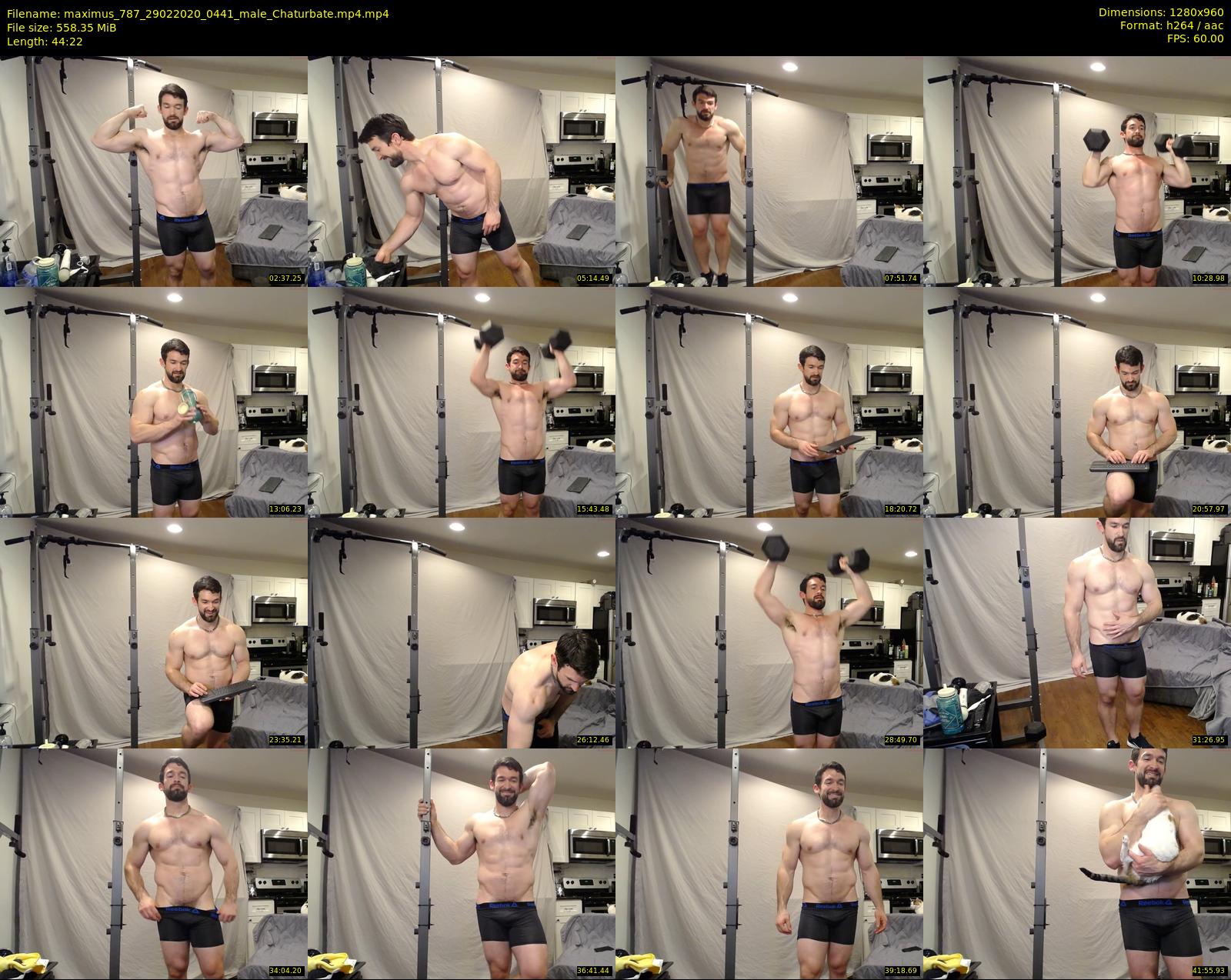 maximus_787 — 45 minute Chaturbate male cam show recording, 720p, Feb 29, 2020