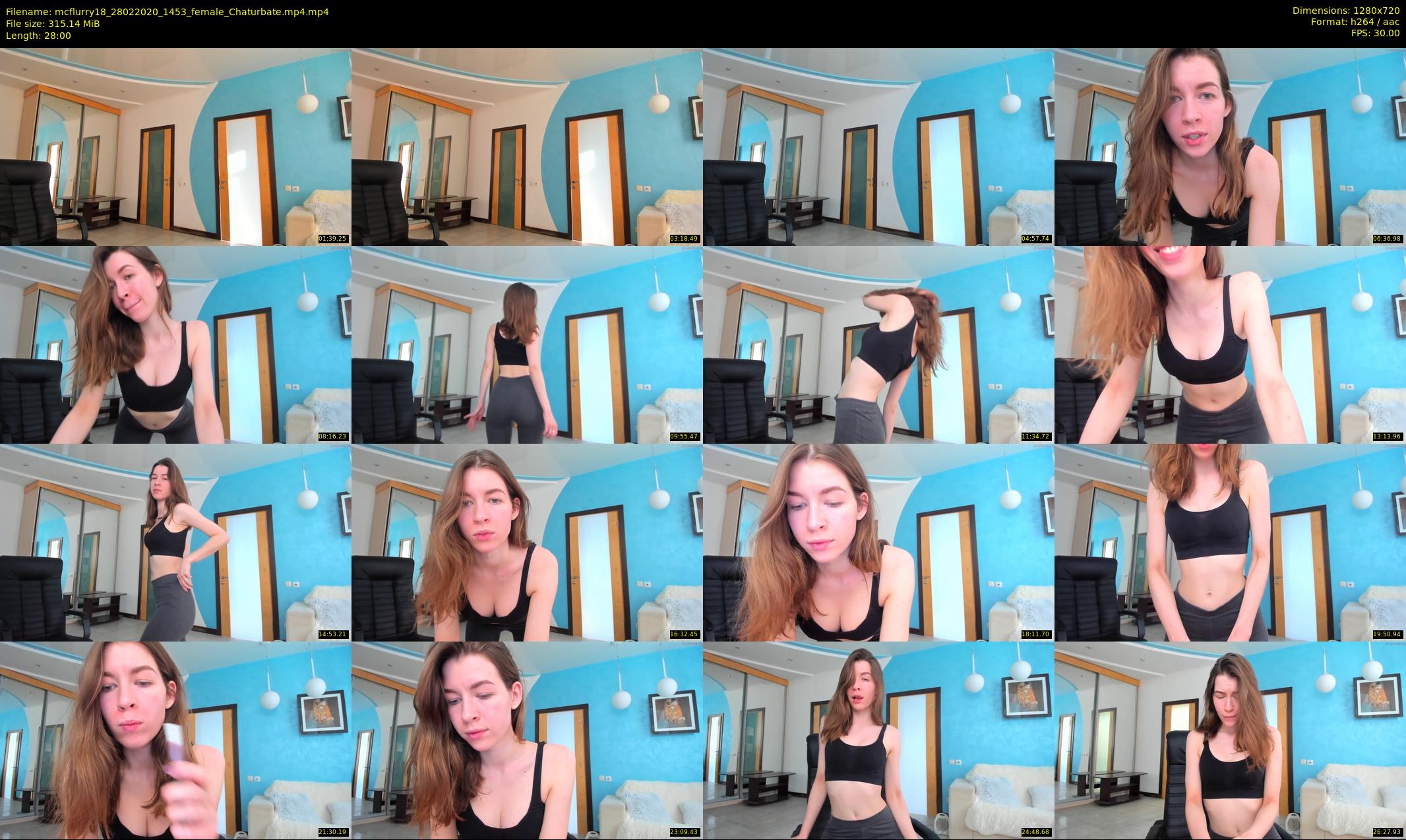 mcflurry18 — 28 minute Chaturbate female cam show recording, 720p, Feb 28, 2020