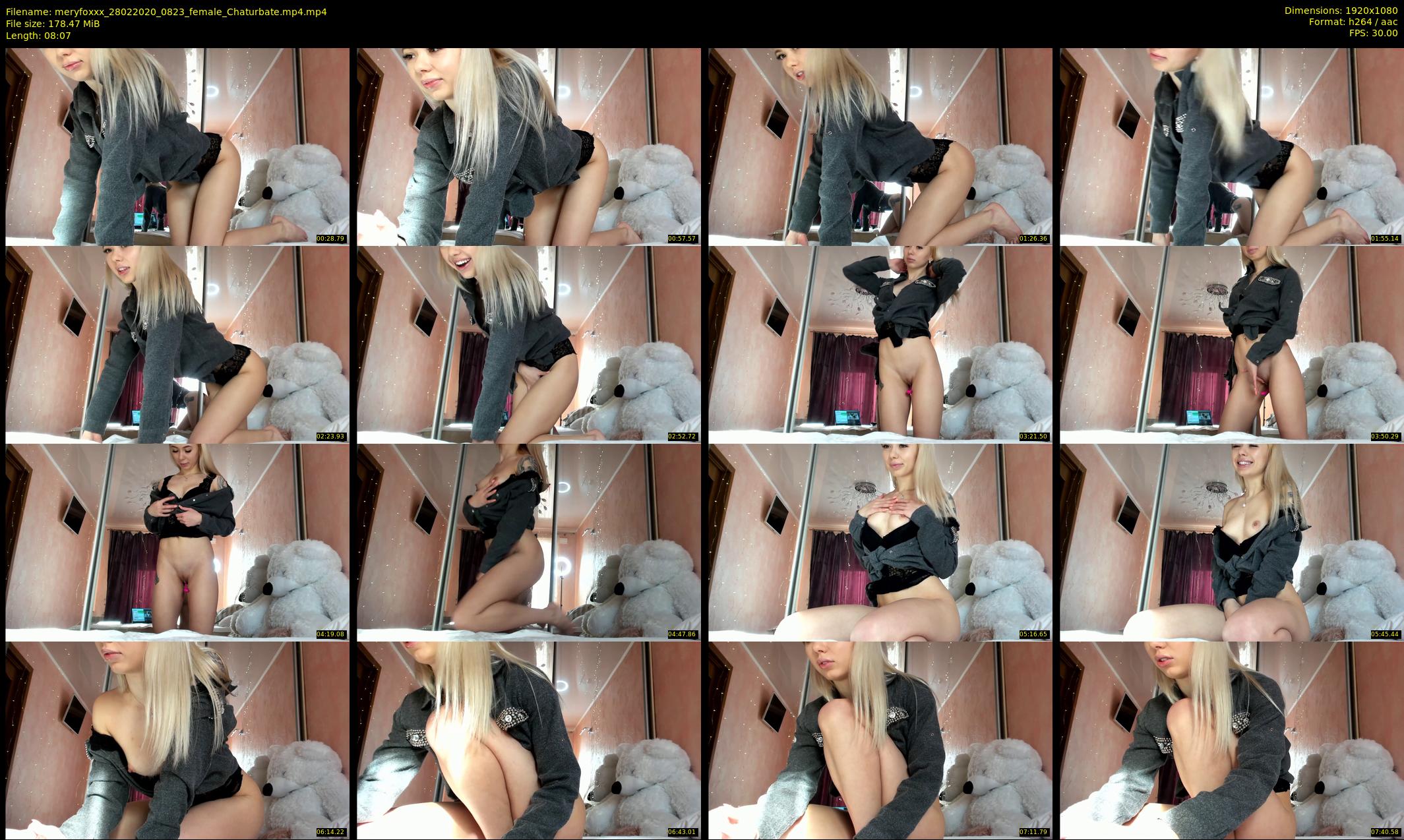 meryfoxxx — 9 minute Chaturbate female cam show recording, 1080p, Feb 28, 2020
