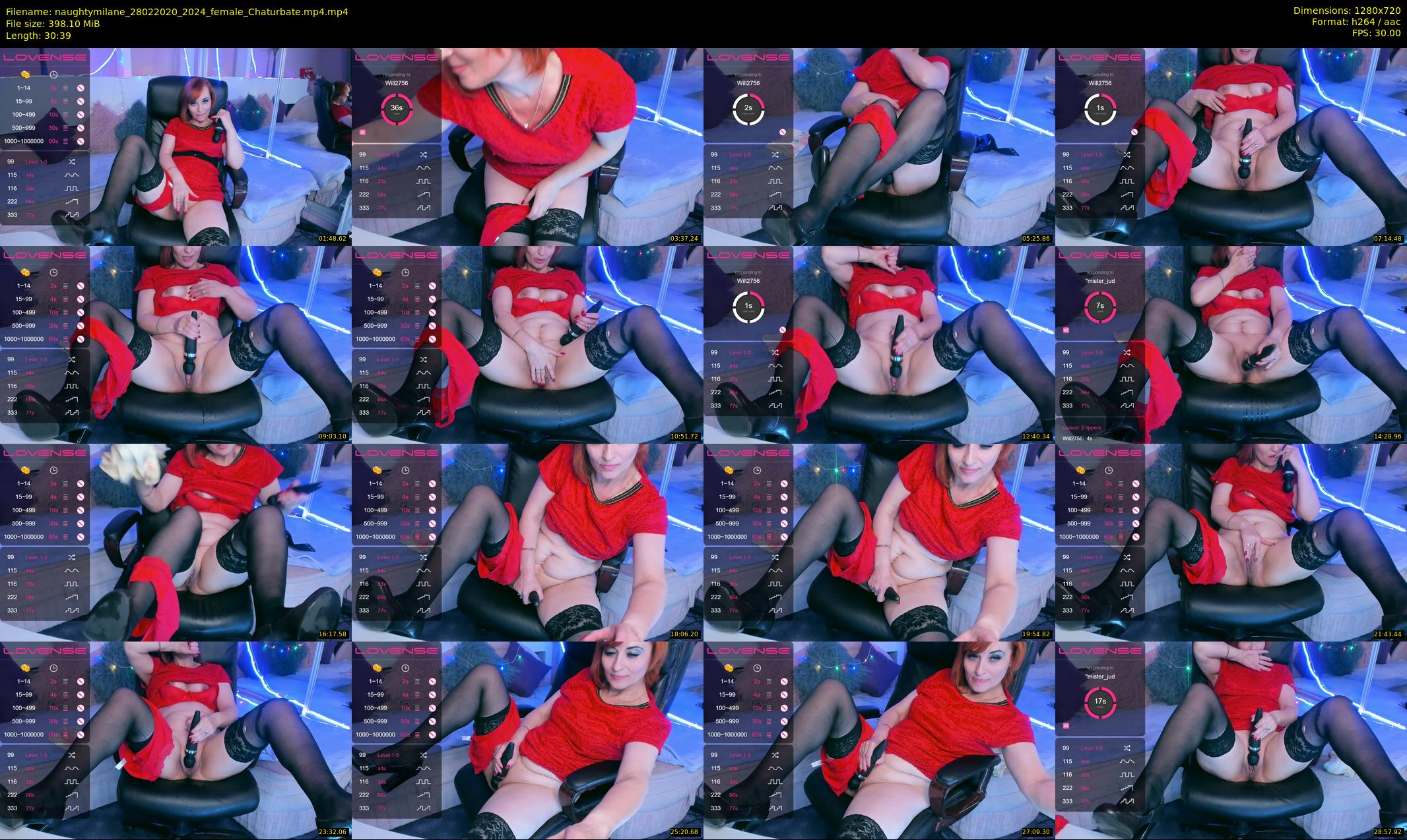 naughtymilane — 31 minute Chaturbate female cam show recording, 720p, Feb 28, 2020