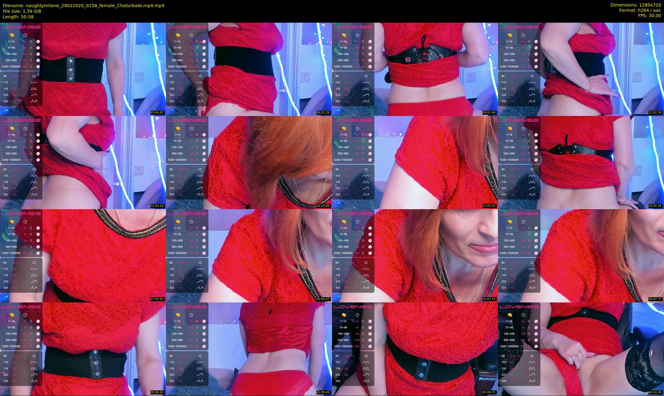 naughtymilane — 51 minute Chaturbate female cam show recording, 720p, Feb 29, 2020