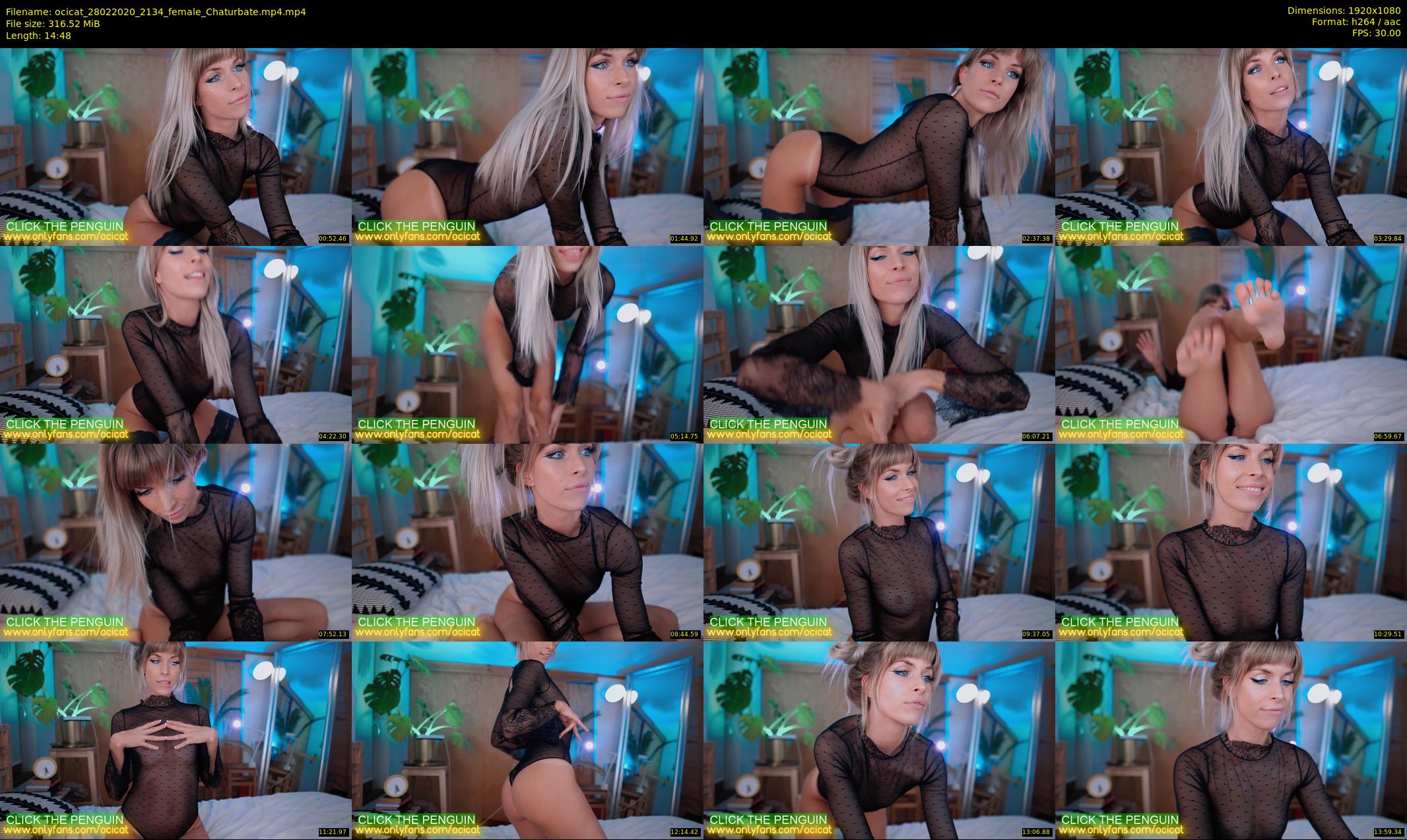 ocicat — 15 minute Chaturbate female cam show recording, 1080p, Feb 28, 2020