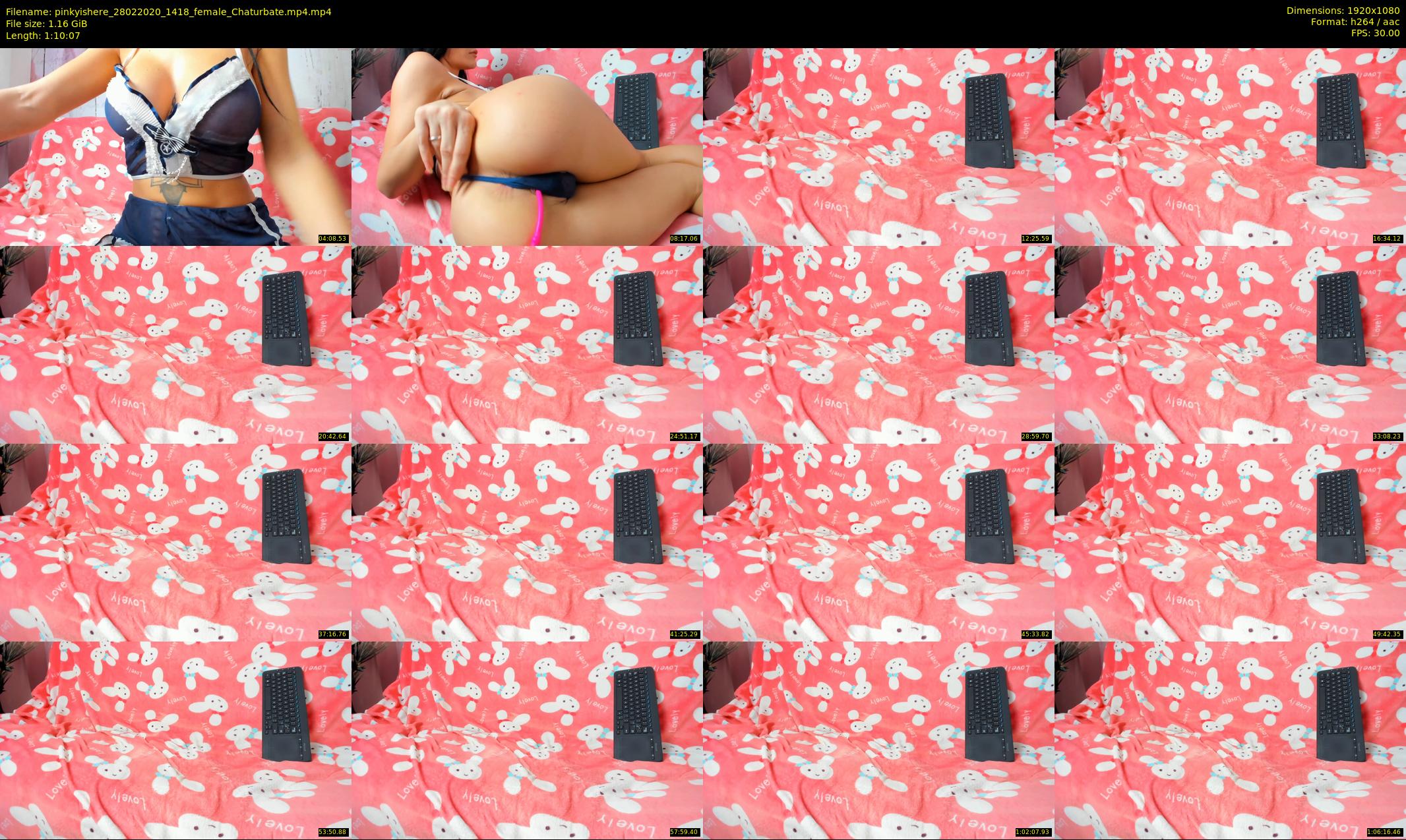 pinkyishere — 71 minute Chaturbate female cam show recording, 1080p, Feb 28, 2020