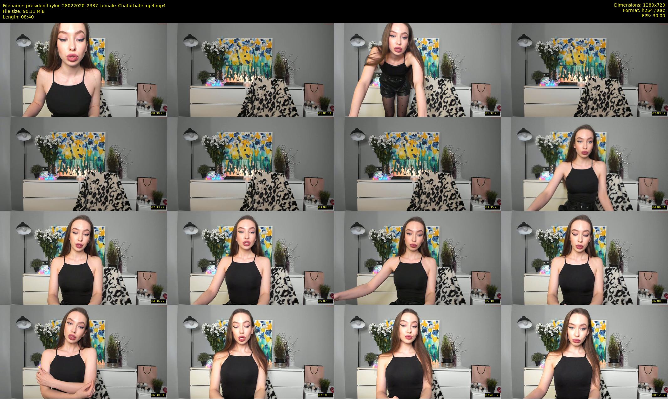 presidenttaylor — 9 minute Chaturbate female cam show recording, 720p, Feb 28, 2020