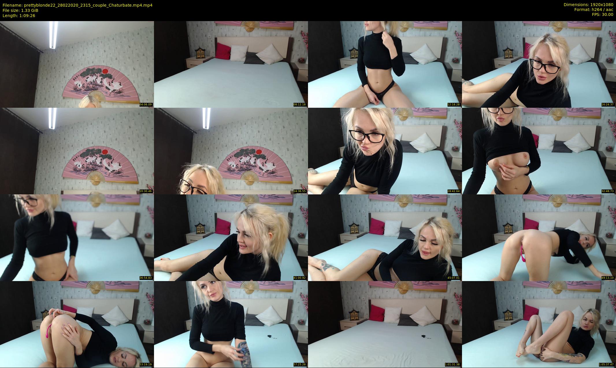 prettyblonde22 — 70 minute Chaturbate female cam show recording, 1080p, Feb 28, 2020