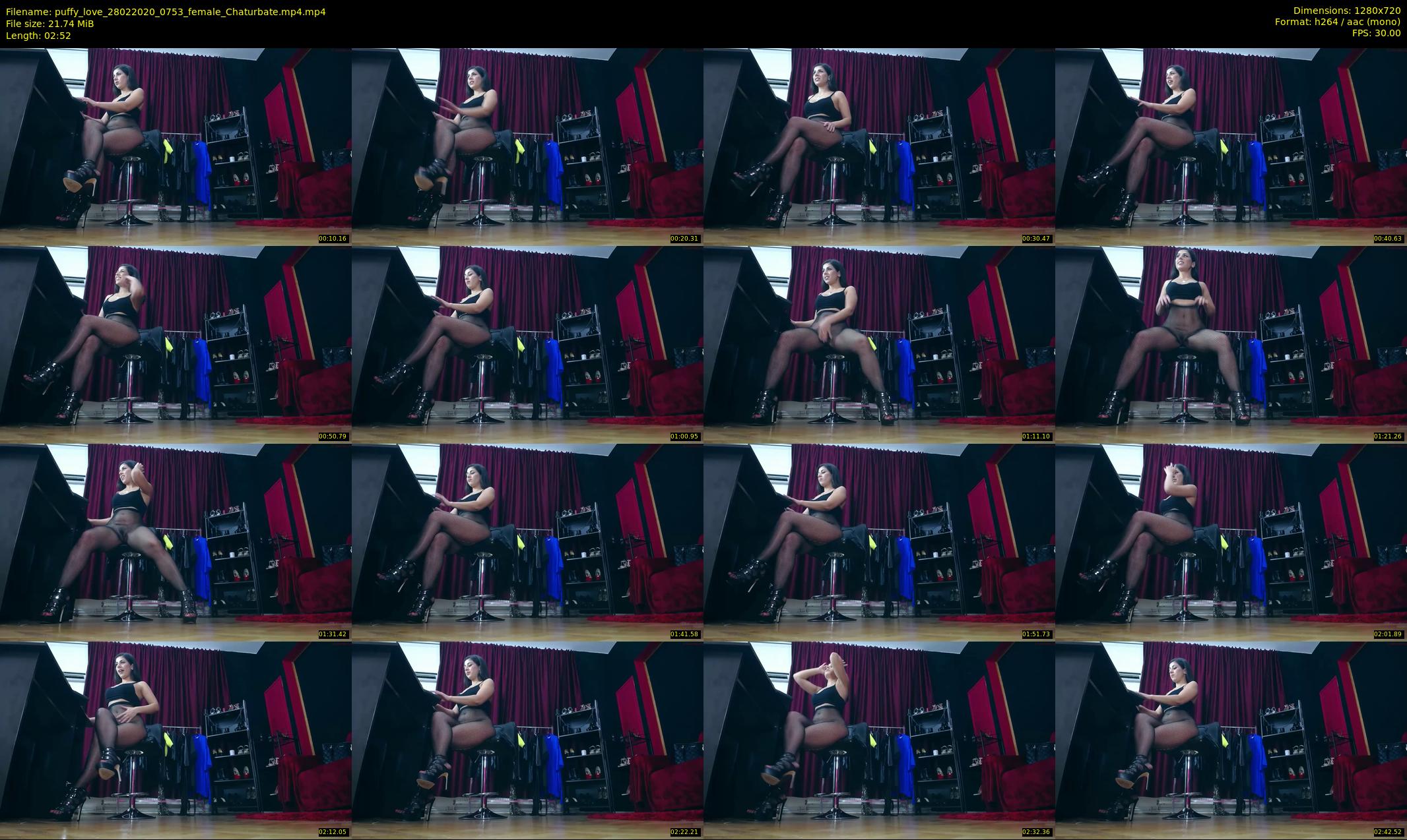 puffy_love — 3 minute Chaturbate female cam show recording, 720p, Feb 28, 2020