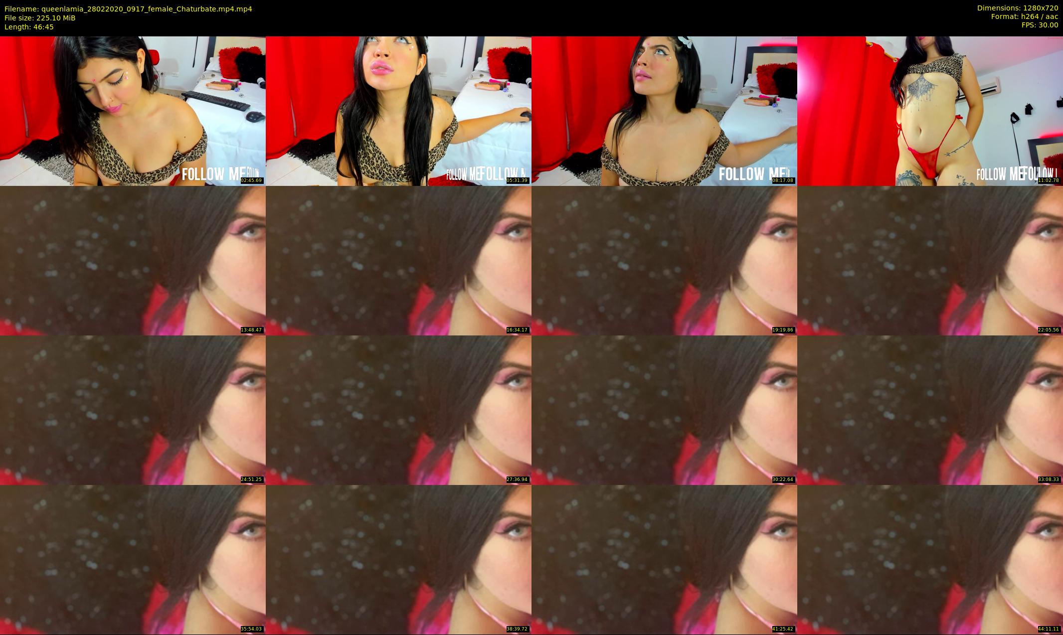 queenlamia — 47 minute Chaturbate female cam show recording, 720p, Feb 28, 2020