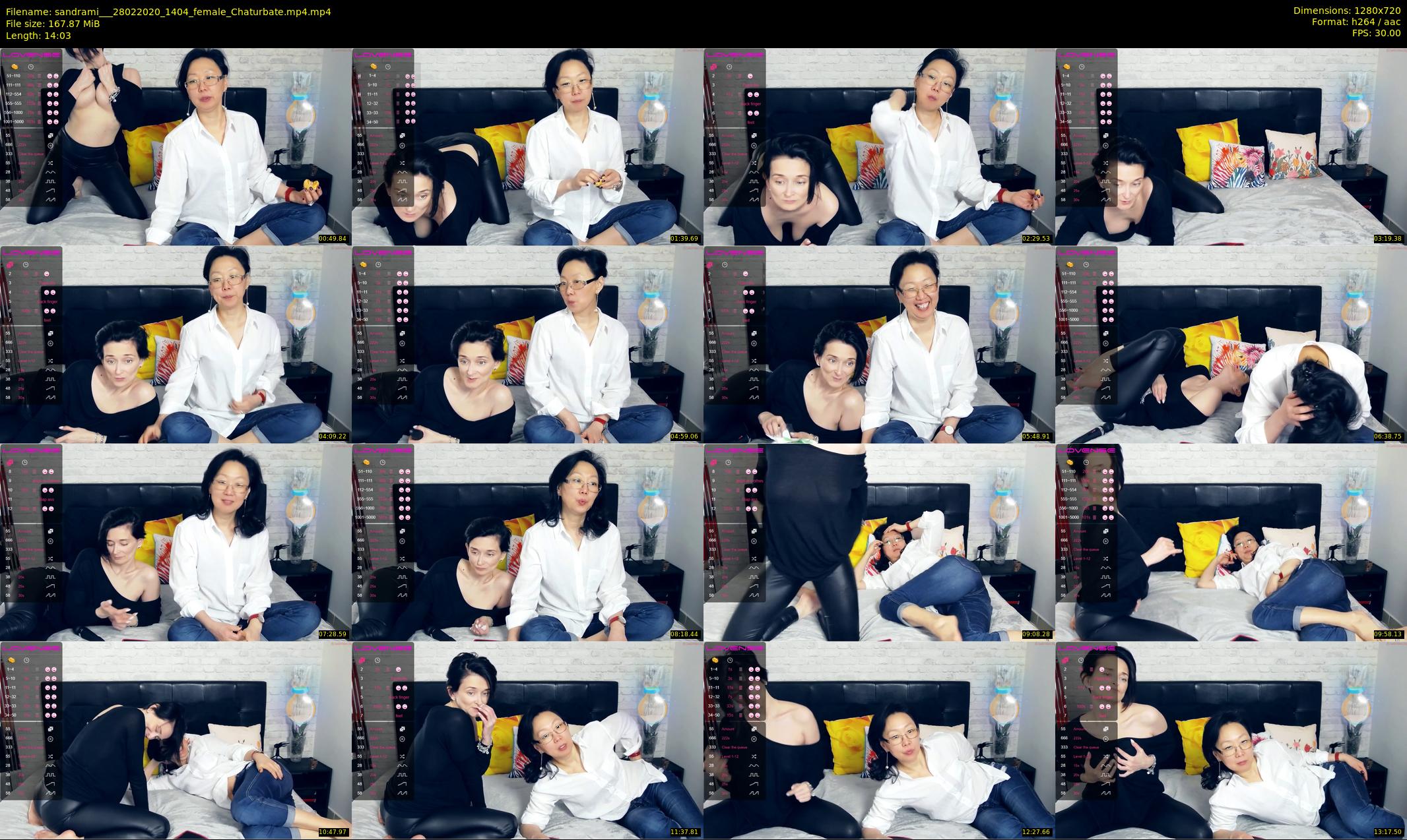 sandrami__ — 15 minute Chaturbate female cam show recording, 720p, Feb 28, 2020