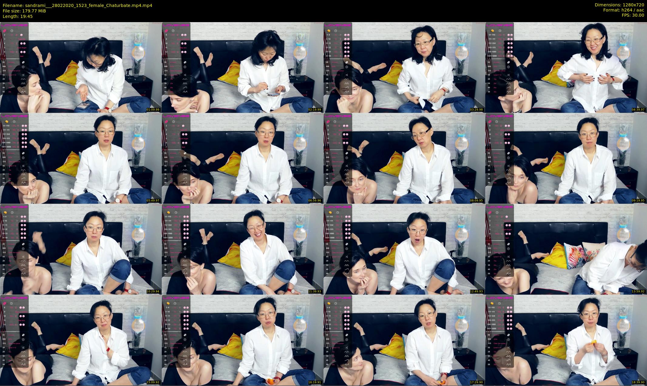 sandrami__ — 20 minute Chaturbate female cam show recording, 720p, Feb 28, 2020