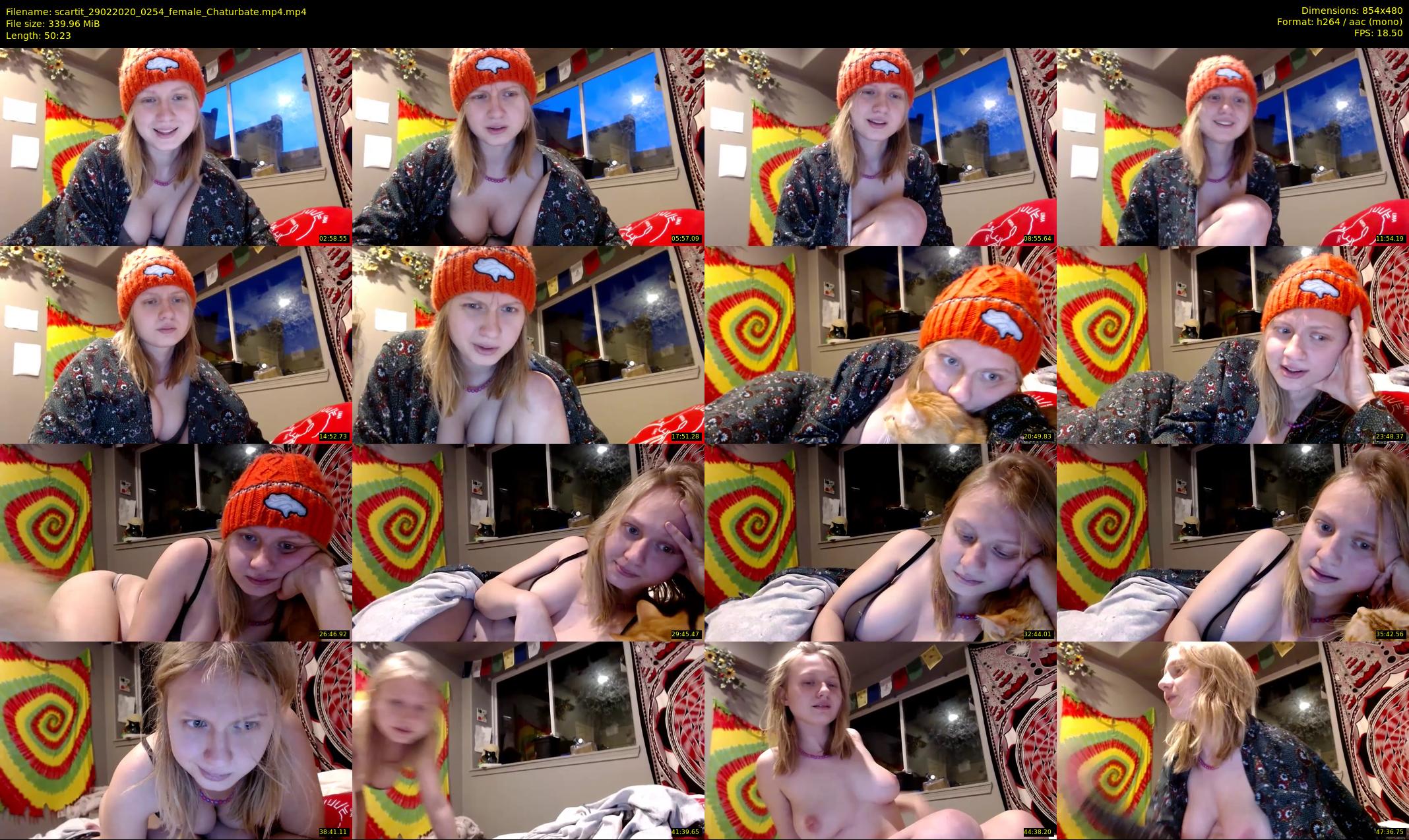 scartit — 51 minute Chaturbate female cam show recording, 480p, Feb 29, 2020