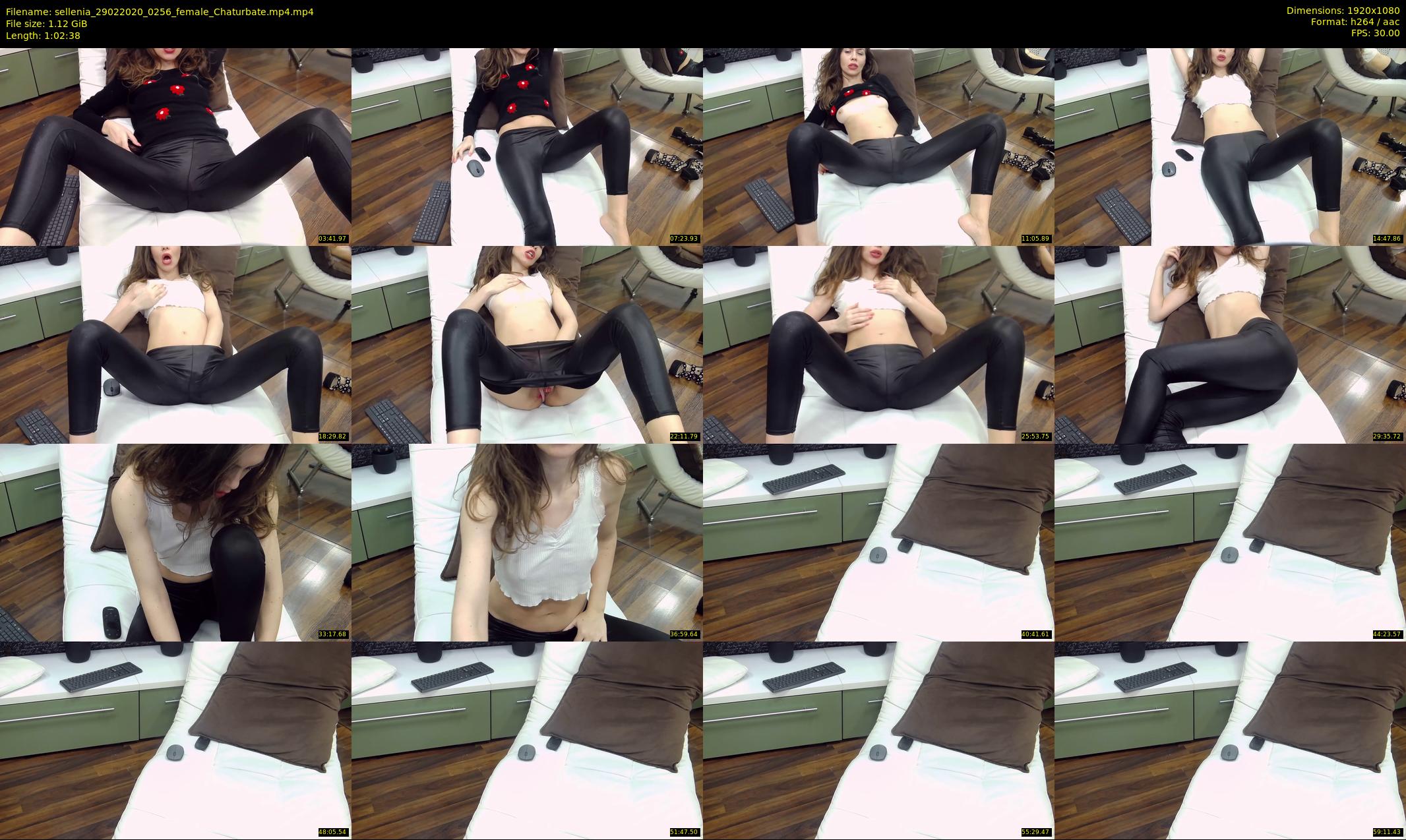sellenia — 63 minute Chaturbate female cam show recording, 1080p, Feb 29, 2020