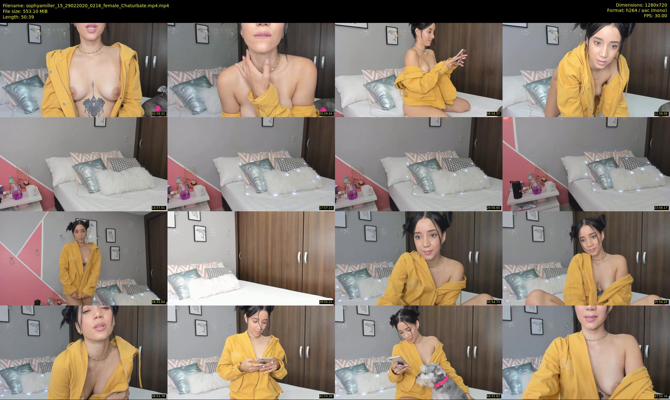 sophyamiller_15 — 51 minute Chaturbate female cam show recording, 720p, Feb 29, 2020