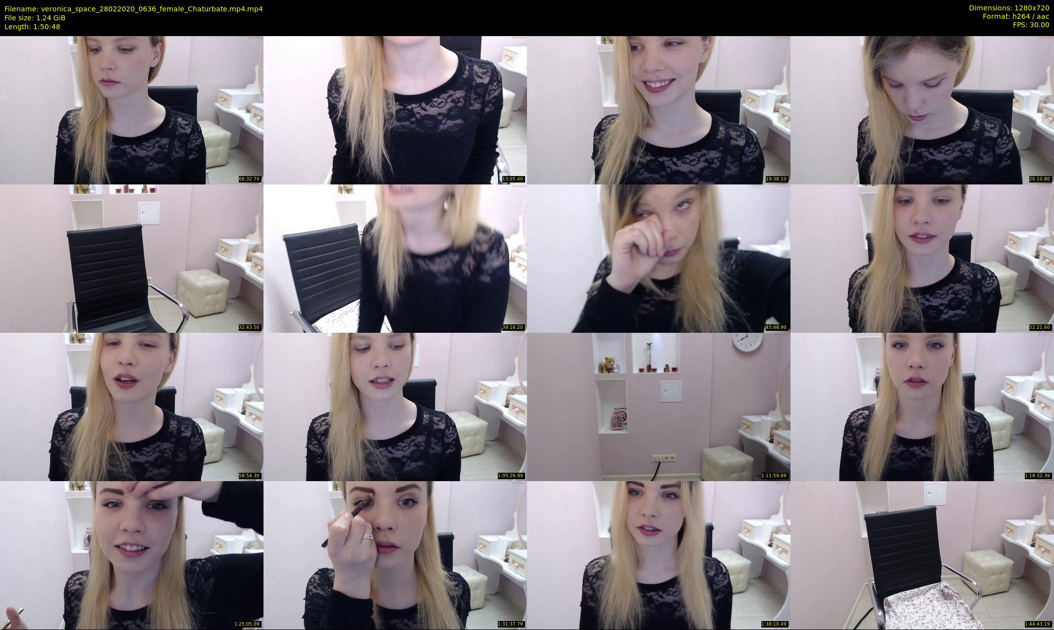 veronica_space — 111 minute Chaturbate female cam show recording, 720p, Feb 28, 2020