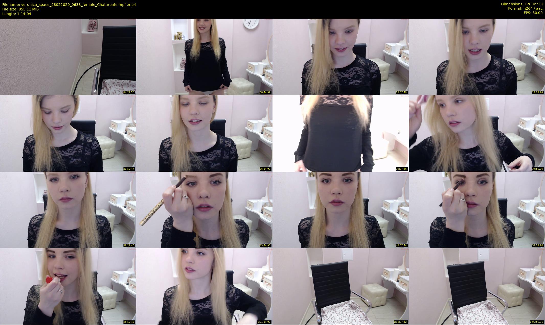 veronica_space — 75 minute Chaturbate female cam show recording, 720p, Feb 28, 2020