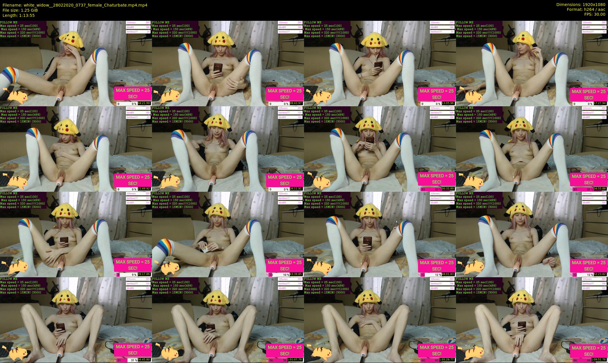 white_widow_ — 74 minute Chaturbate female cam show recording, 1080p, Feb 28, 2020