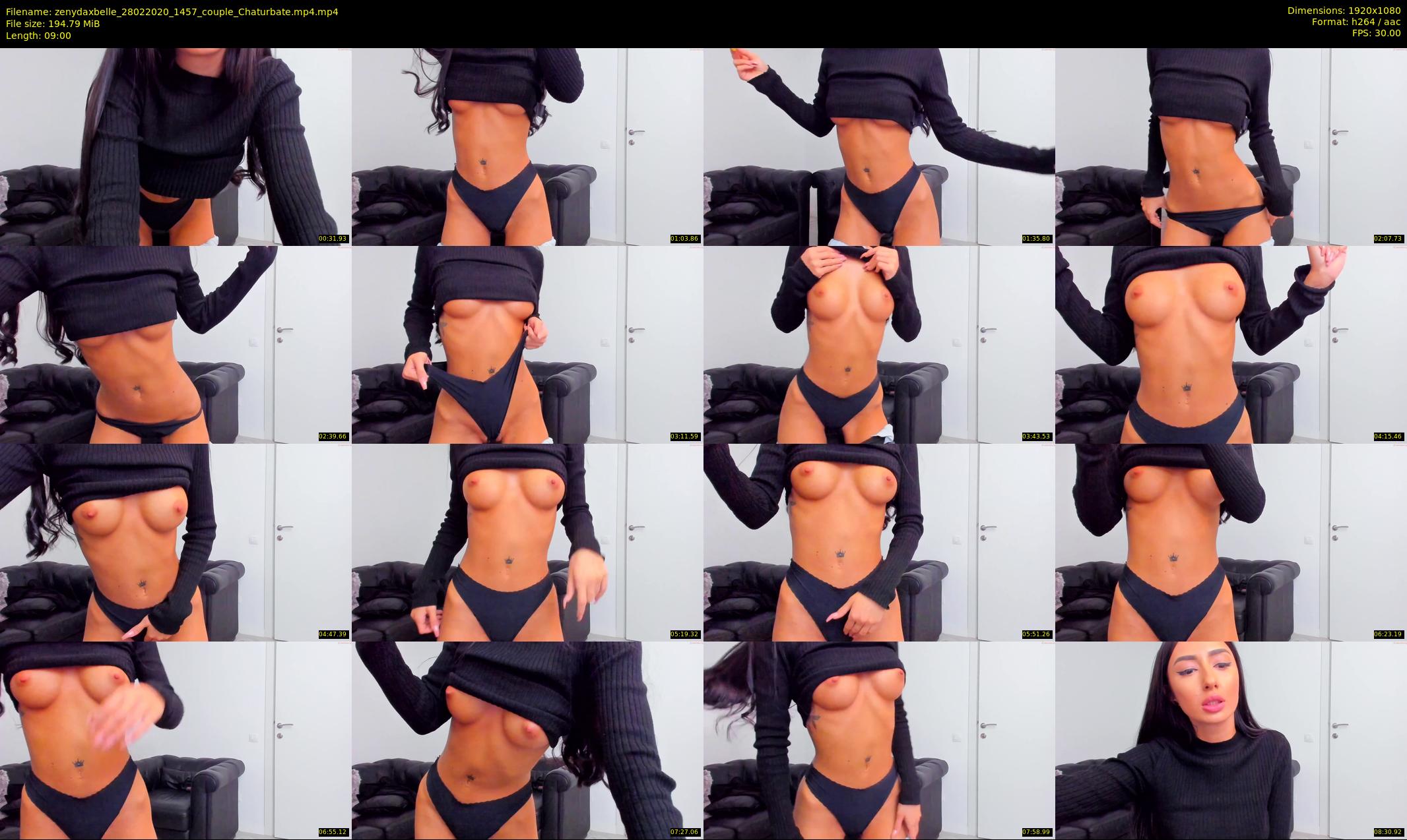 zenydaxbelle — 9 minute Chaturbate couple cam show recording, 1080p, Feb 28, 2020